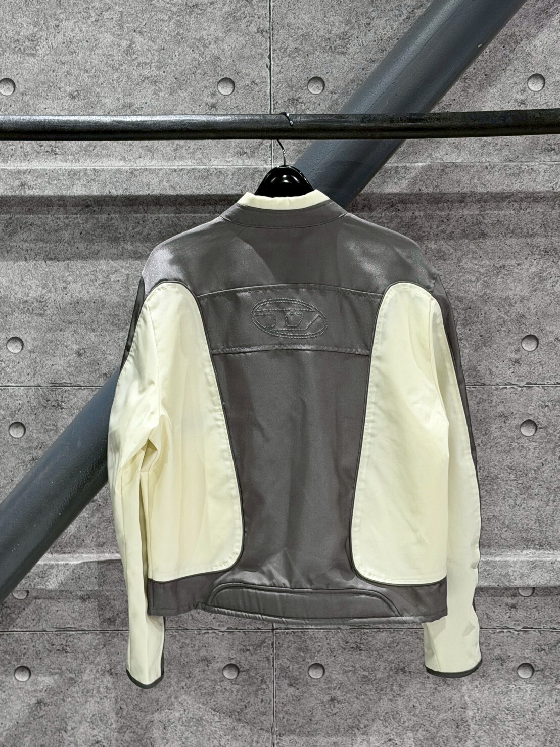 Diesel 質感灰白 尼龍賽車夾克 外套