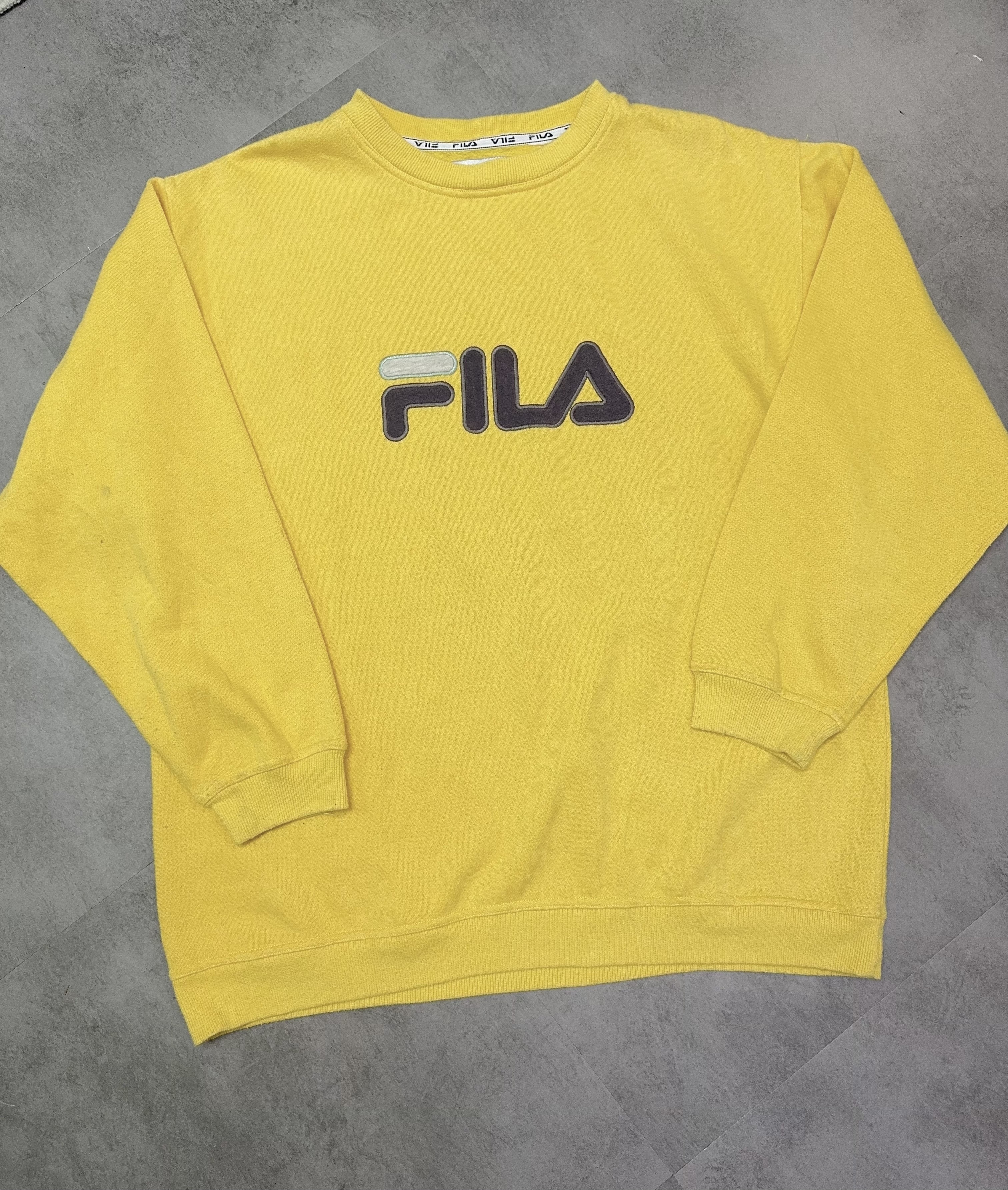 Vintage 🛒 FILA黃色衛衣