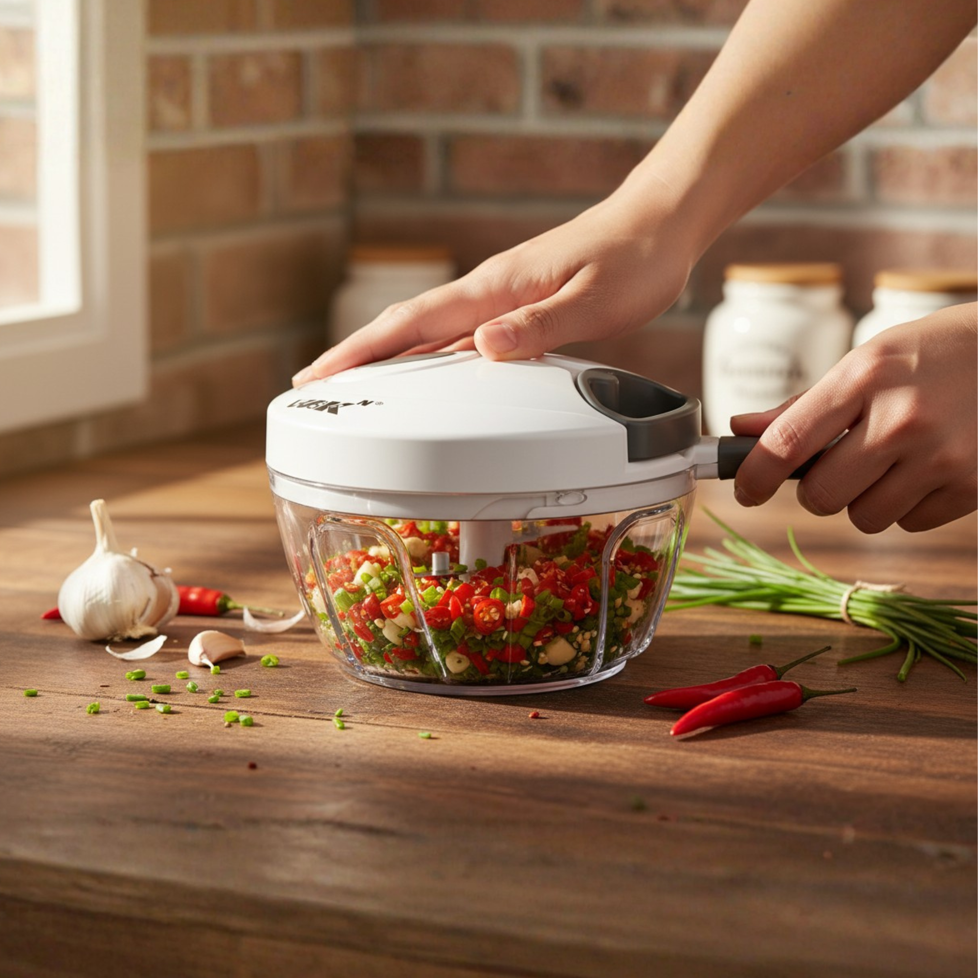 (P1) (買任何產品可加購,只限加購) 【拉蒜器】食品級迷你拉式切碎機 - WBKN # WB16