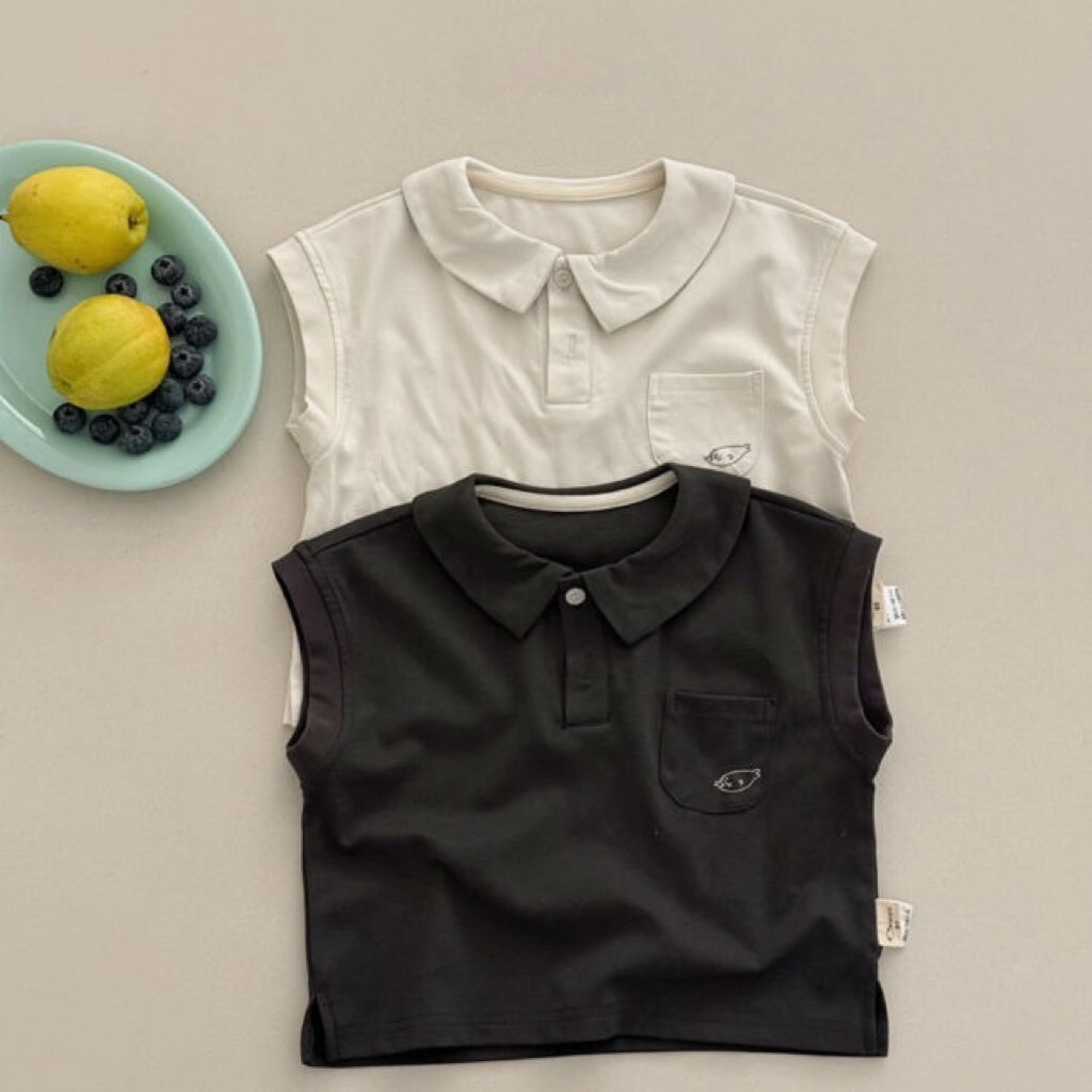 日常小翻領背心