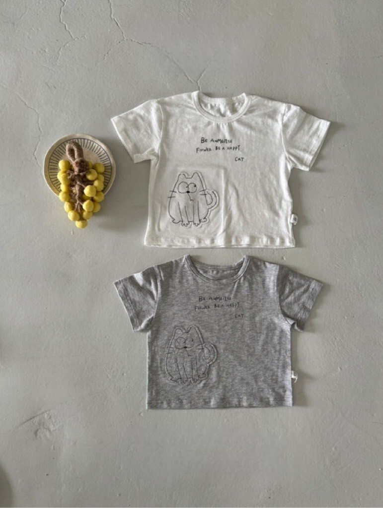 韓系手繪小貓上衣