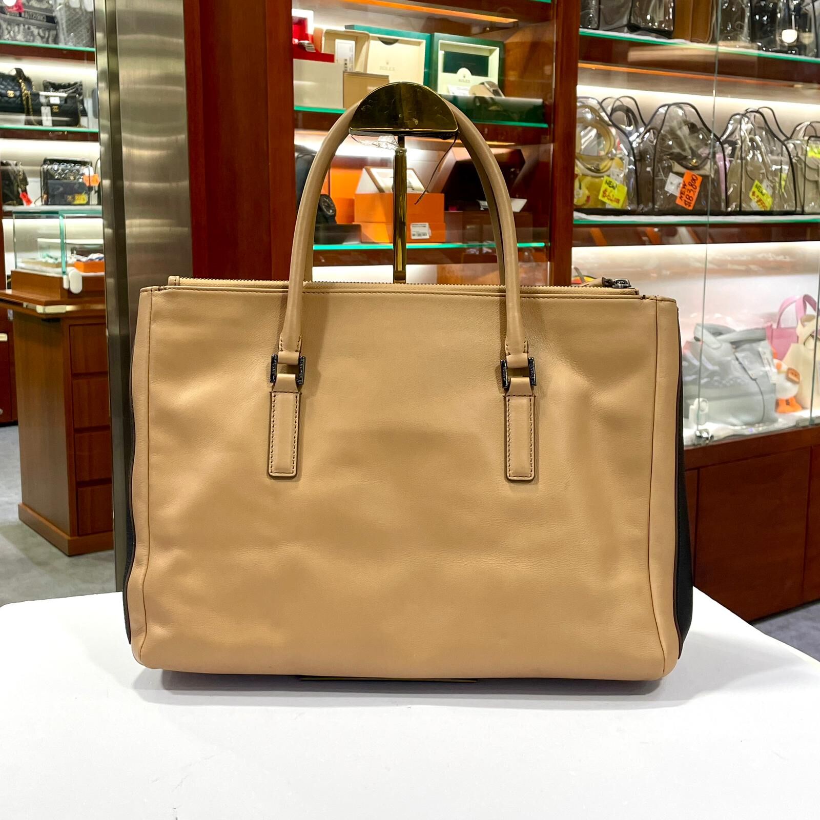 本週特價!!! 全新ANYA單肩袋, HINDMARCH TOTE BAG 杏色蝴蝶結牛皮 #BRAND NEW #香榭站正品