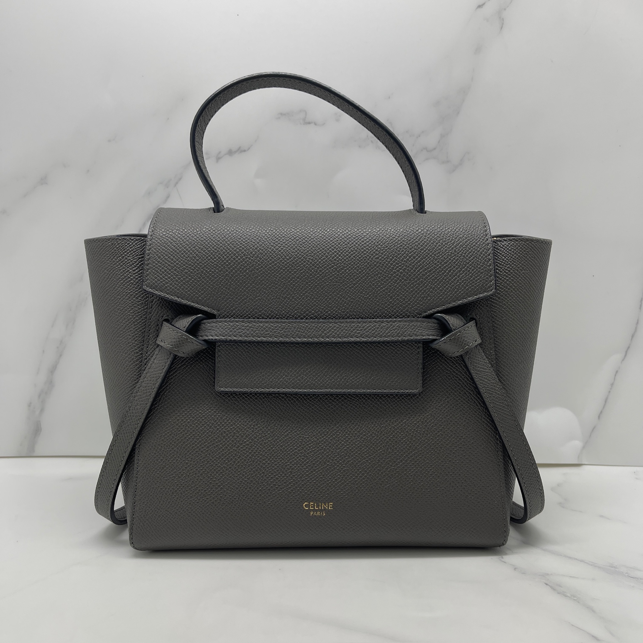 Celine Nano Belt Bag with canvas strap