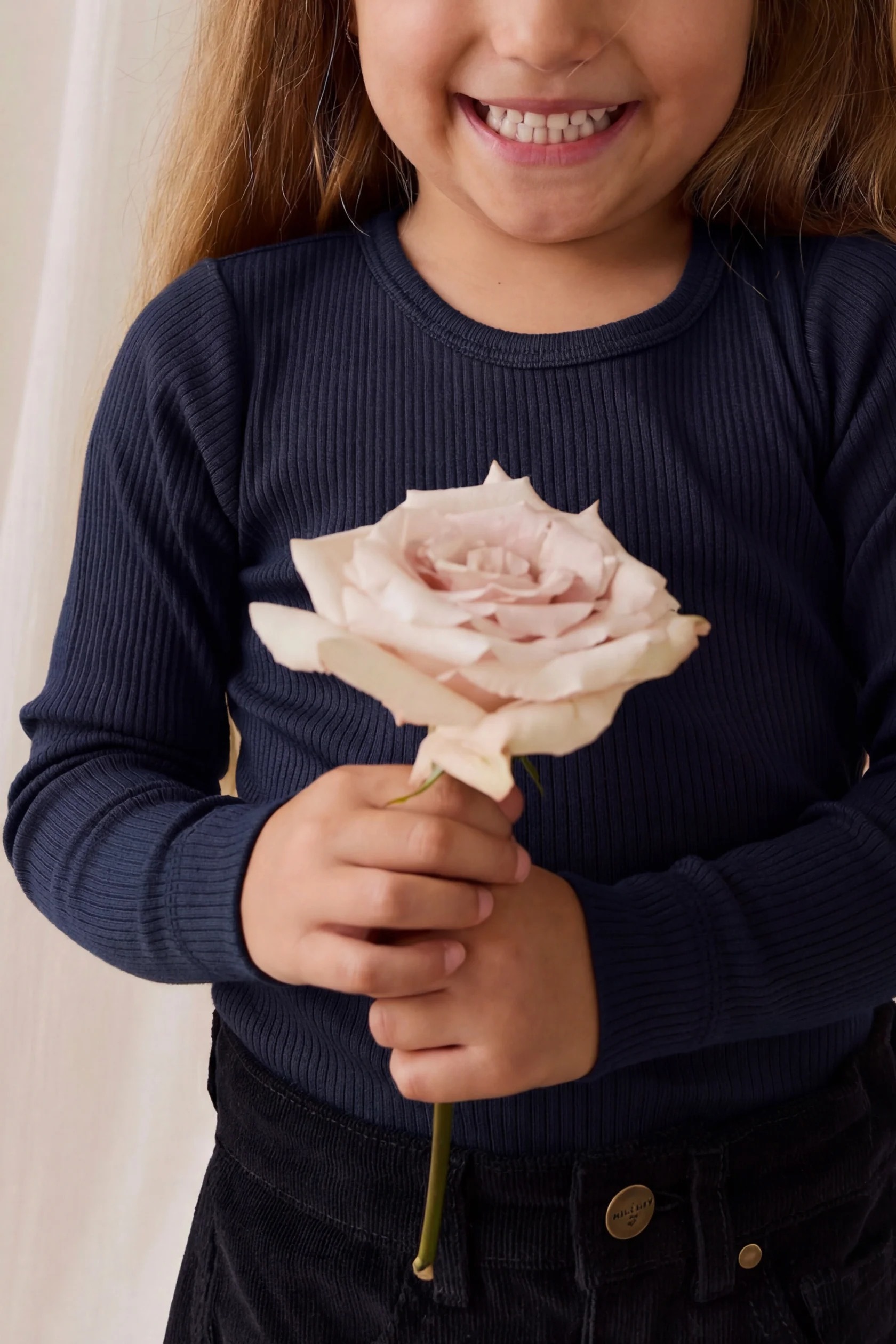 【預購】JAMIE KAY -Organic Cotton Modal Marina Long Sleeve Top - Eclipse