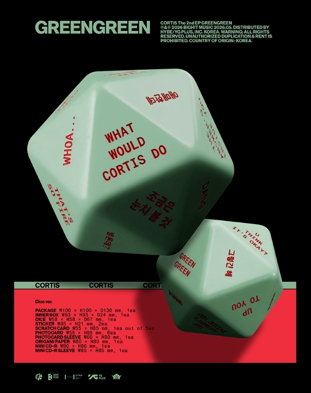 CORTIS 骰子專 The 2nd EP GREENGREEN Dice ver.