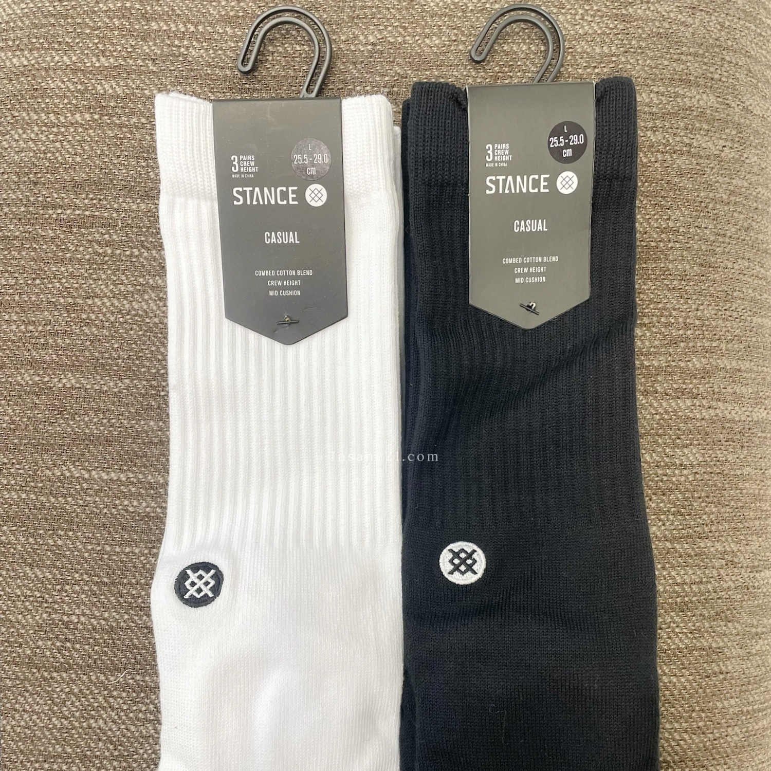 STANCE ICON 3 PACK 長襪 襪子 三雙一組 黑/白