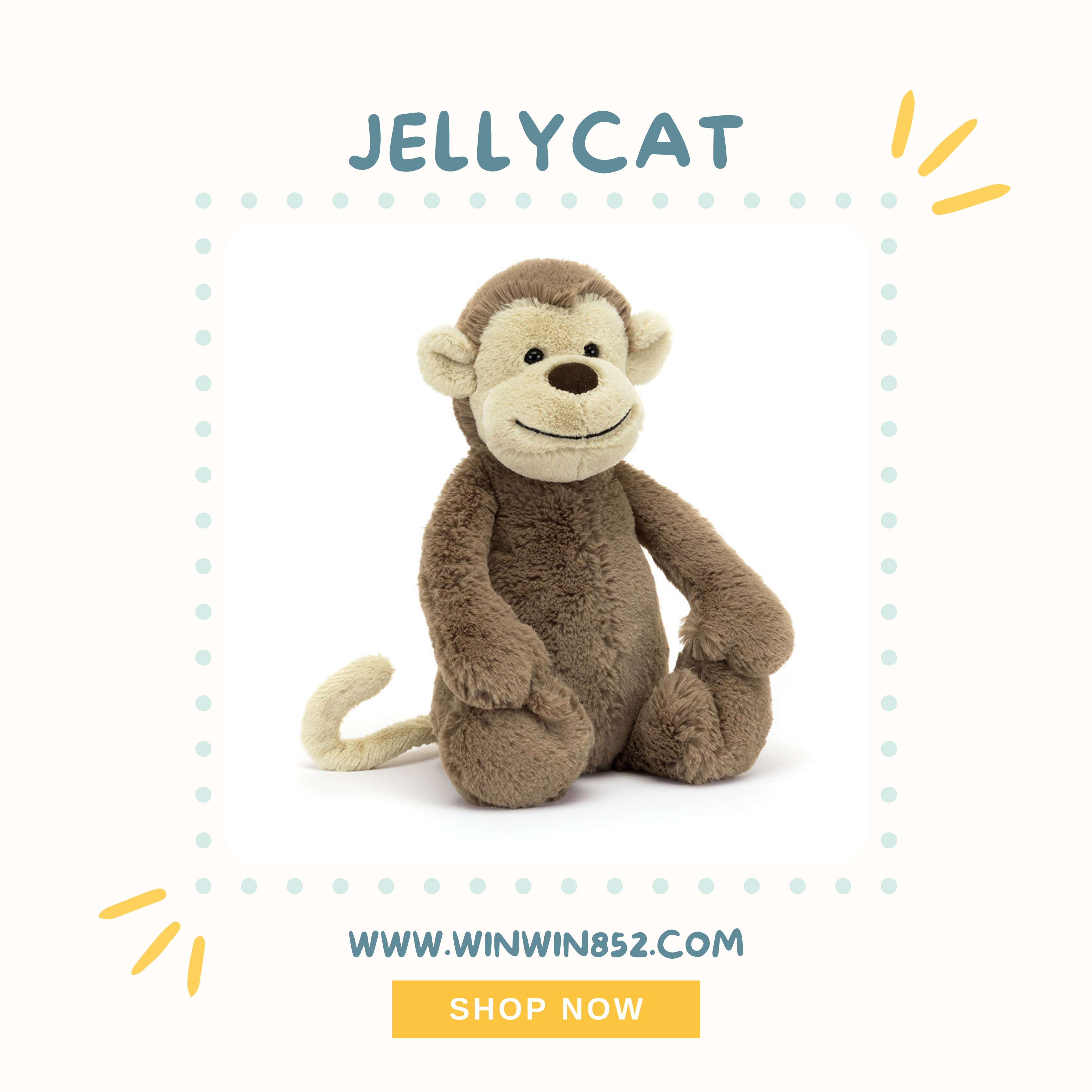 Jellycat Bashful Monkey