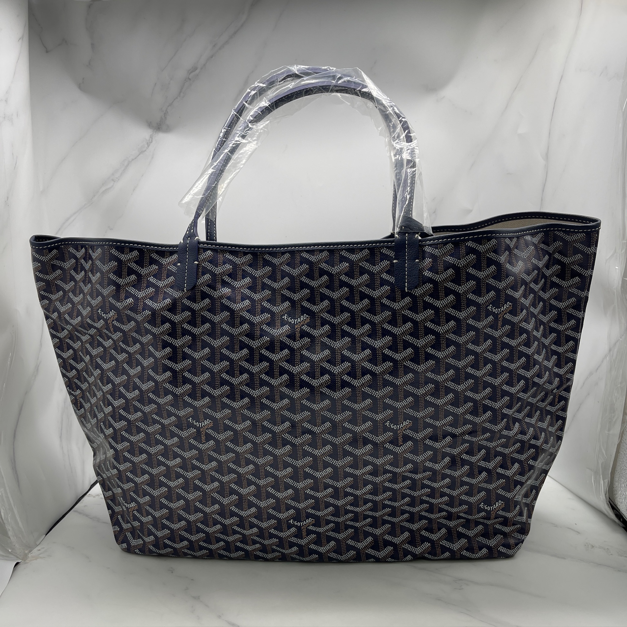 Goyard Saint Louis GM Bag (Navy)