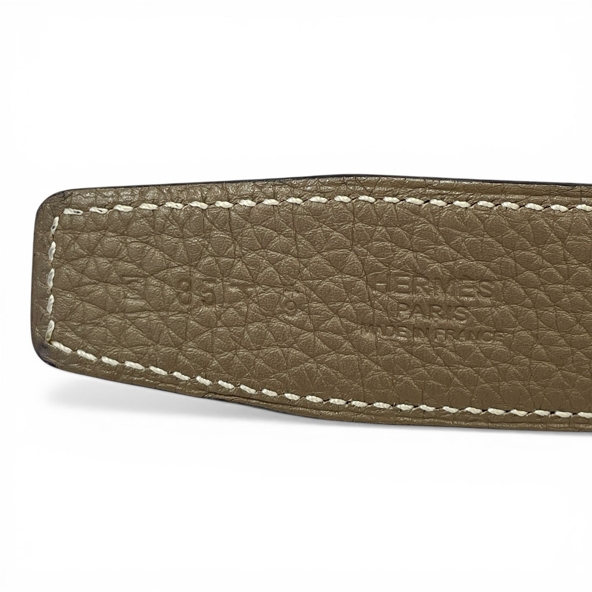 85%NEW二手HERMES BELT 85碼 大象灰銀扣 TOGO/SWIFT, 愛馬仕皮帶 #香榭站正品