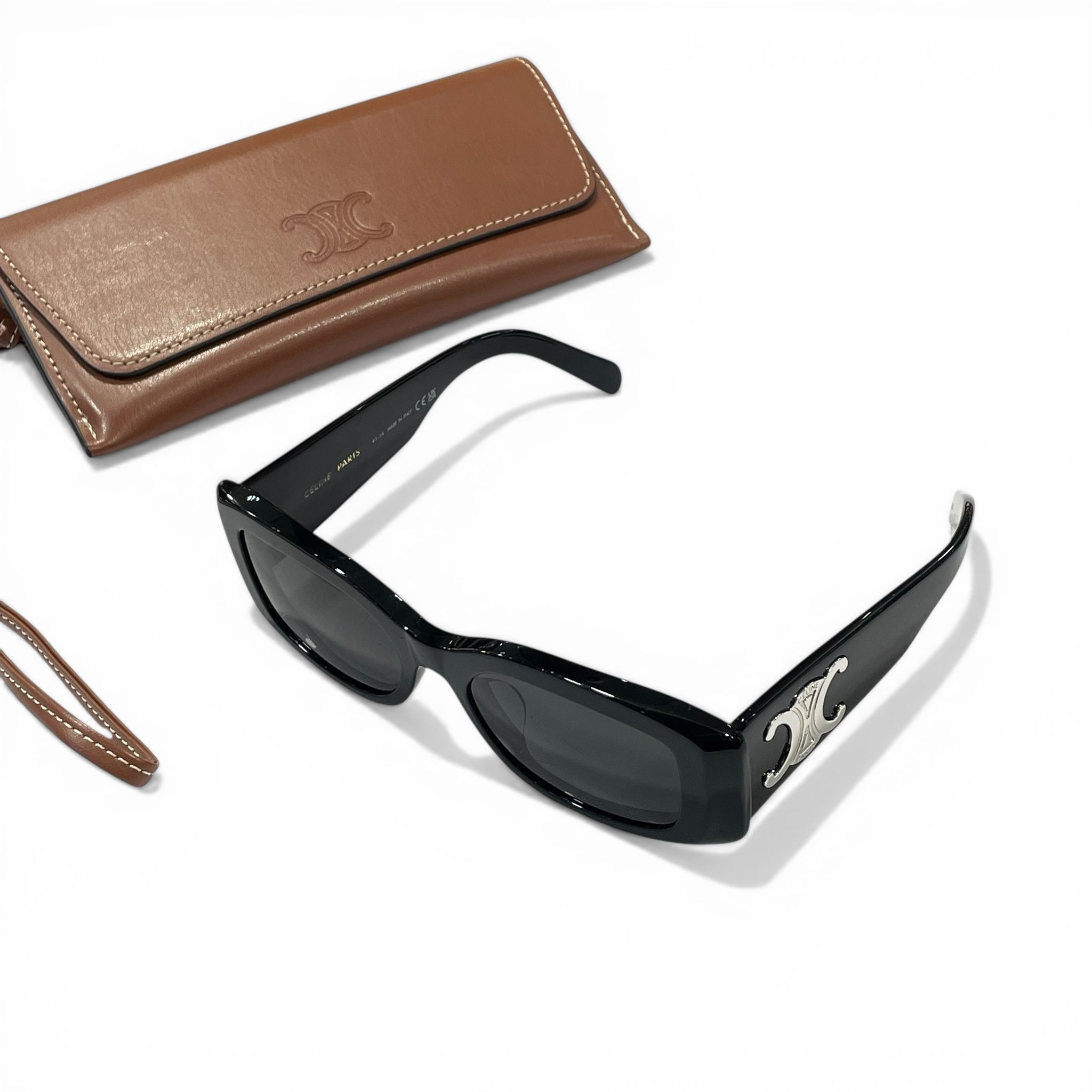 95%NEW二手CELINE太陽眼鏡 CL40282U TRIOMPHE 凱旋門黑色框 #香榭站正品