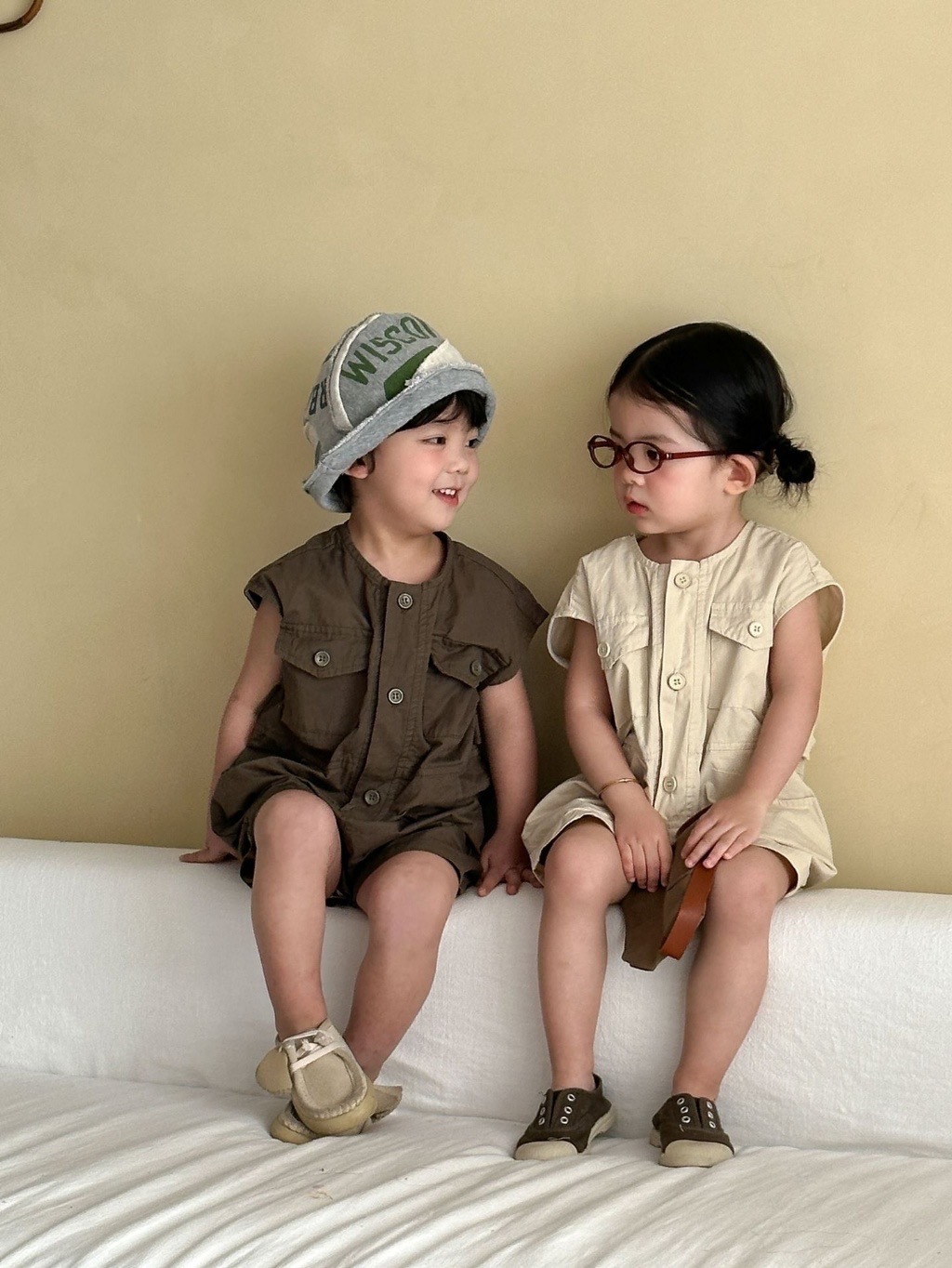 工裝兄弟姐妹連身褲 / 2色