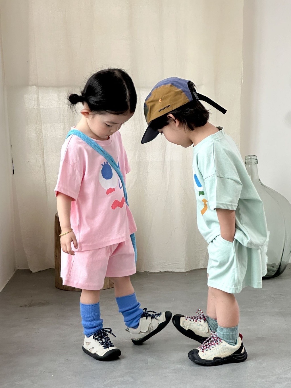 可愛小臉兄弟姐妹套裝 / 2色