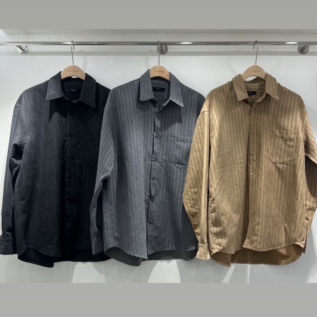 直紋長袖恤衫 OTHERFIT-011S