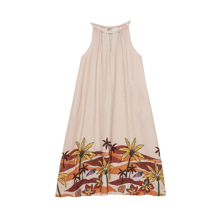1LP0327-201 [LA PETITE ETOILE] Roja Dress Beige #ROJA-R302613L6A/05-PAYSAGE (EU)