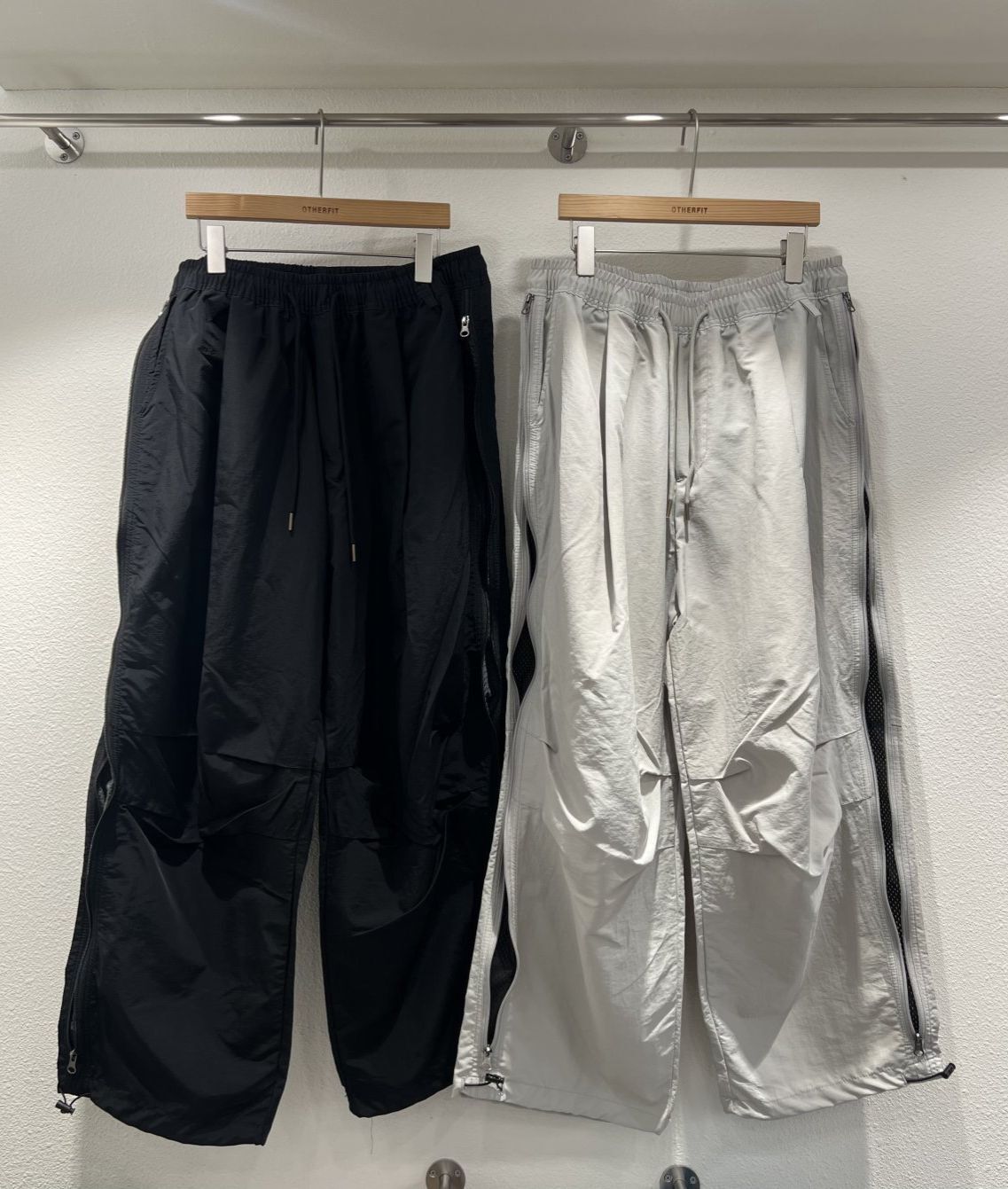 拼網拉鍊可束腳鬆身褲 OTHERFIT-013P