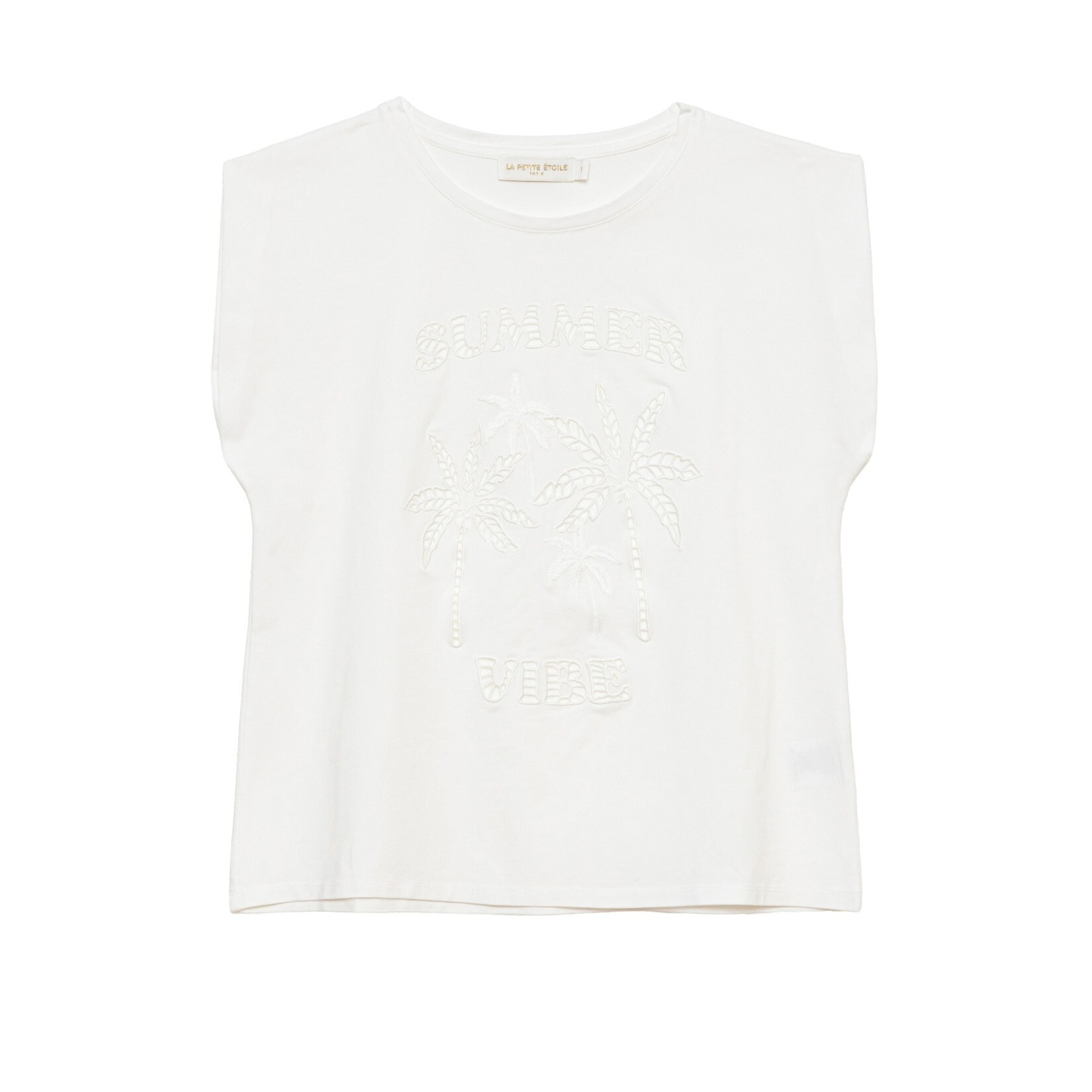 1LP0327-208 [LA PETITE ETOILE] Tim T-shirt White #TIM-T122613E8A/11-ECRU (EU)