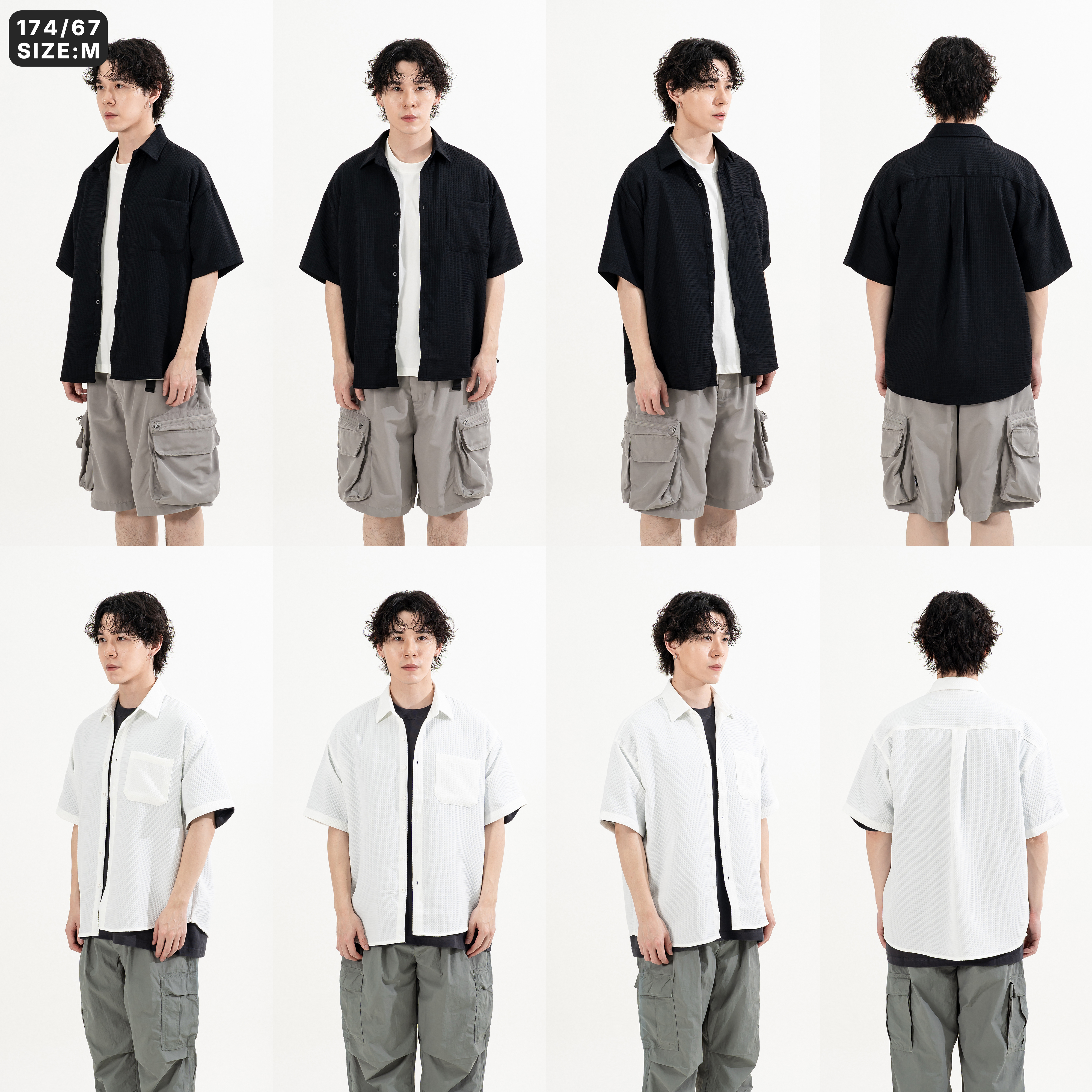 Seersucker Pocket Shirts 泡泡紗 短袖襯衫 [O-563]