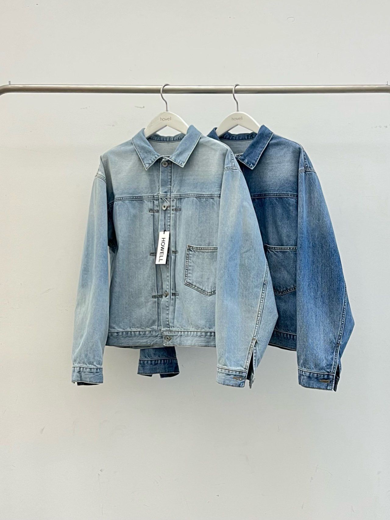 洗水開胸牛仔褸 HOWELL-090JK