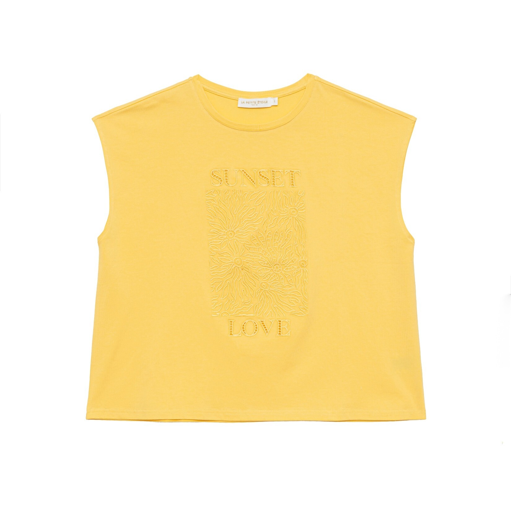 1LP0327-214 [LA PETITE ETOILE] Tunset T-shirt Jaune #TUNSET-T122613E8A/60-JAUNE (EU)