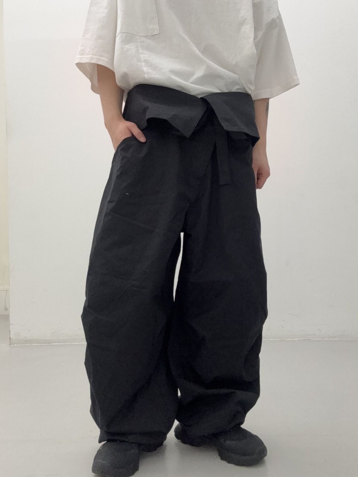 淨色可束腳鬆身褲 FARMERS-129P