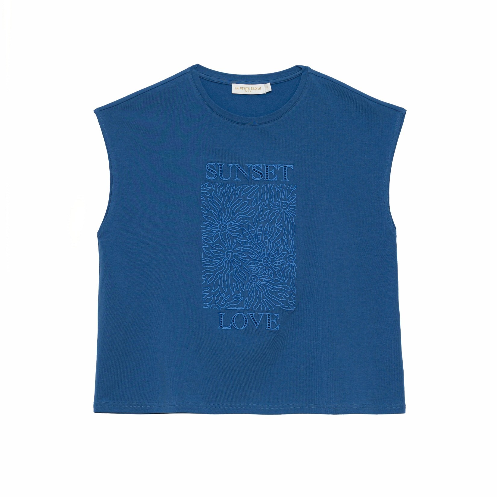 1LP0327-215 [LA PETITE ETOILE] Tunset T-shirt Blue#TUNSET-T122613E8A/90-BLEU DENIM (EU)