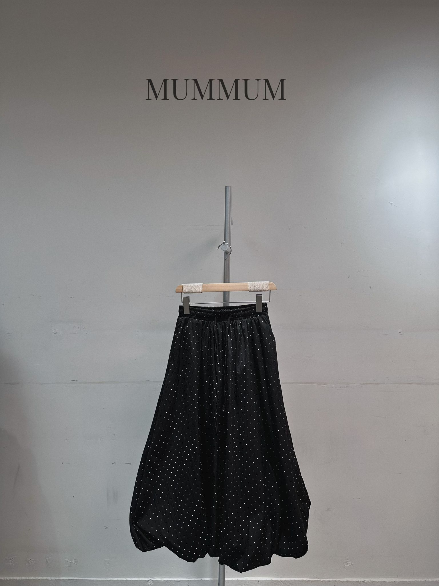 03711a/小波點脹卜卜長裙　26-40/46/33