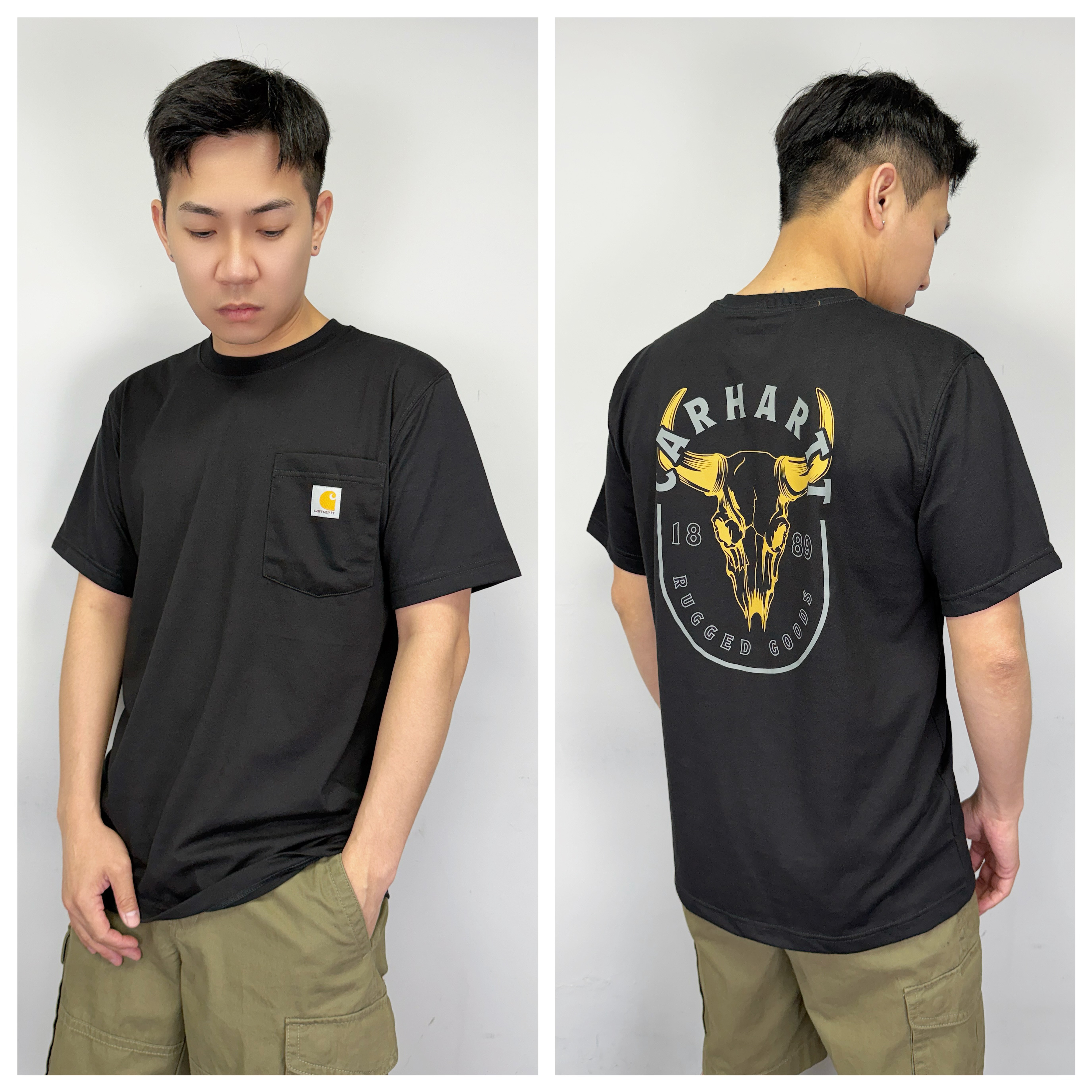 Carhartt 背後野牛頭骨 短袖上衣 短T