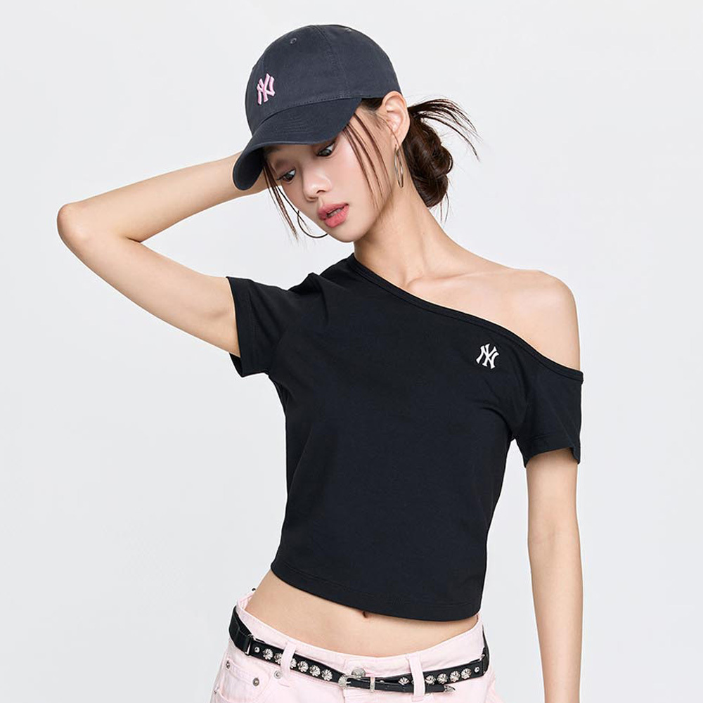【入LIVECODE一件減至$298😱🔥！】【MLB】Women's Basic Off-Shoulder Short Sleeve T-shirt LA Dodgers