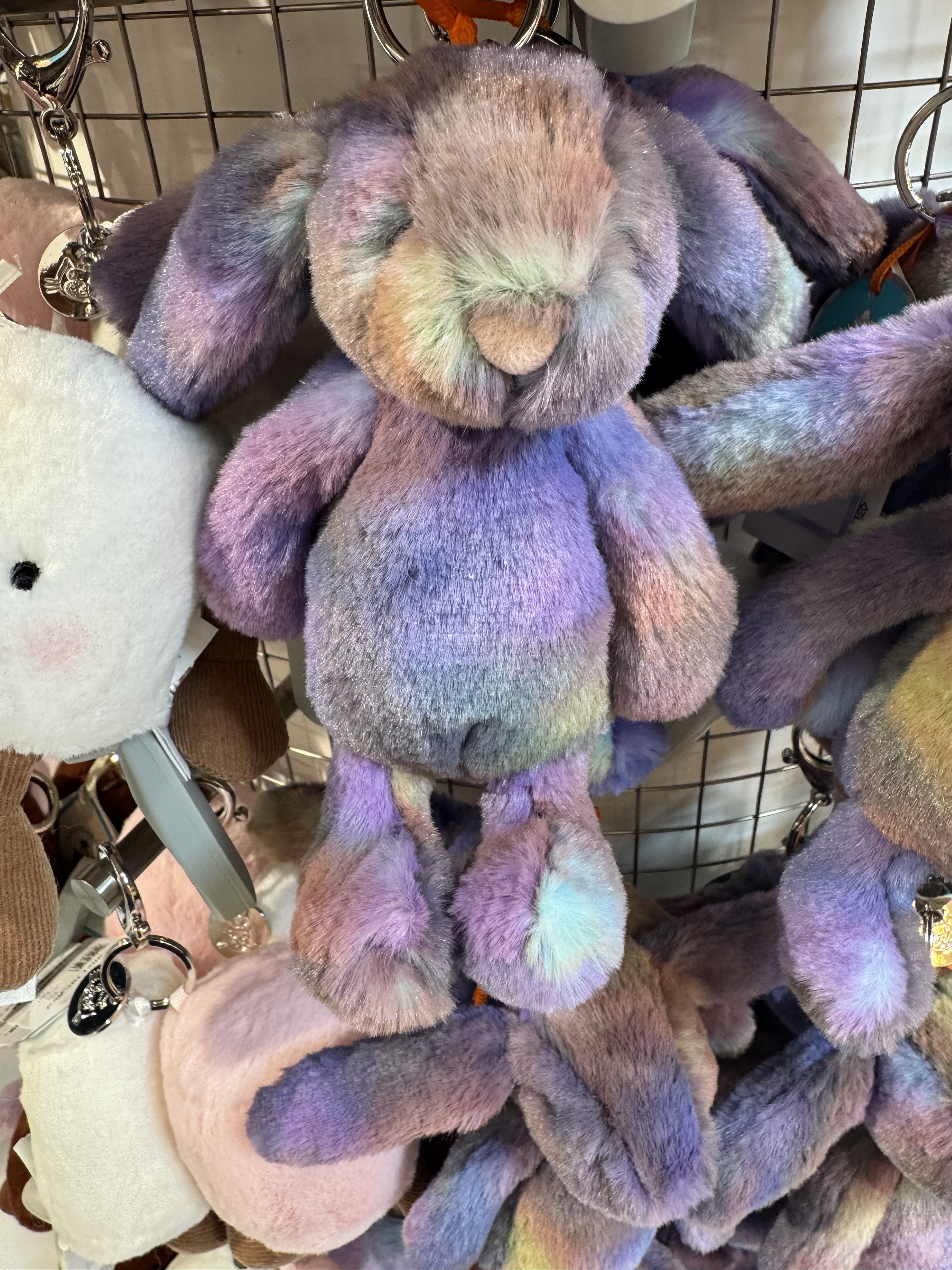 JELLY CAT 太空紫色兔仔掛飾