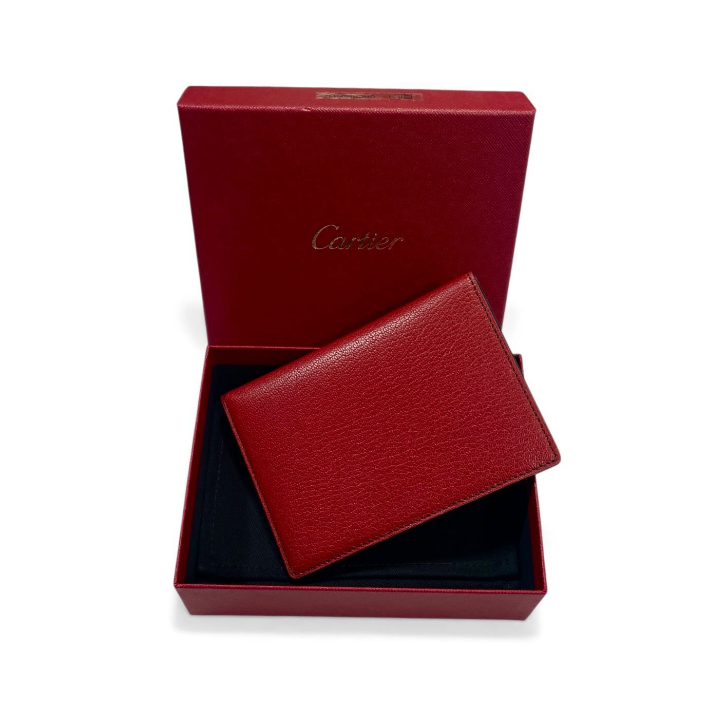 全新CARTIER PASSPROT / WALLET, 紅色拼灰色小牛皮, CRCRM00147, 卡地亞護照套,卡片套, #BRAND NEW  #香榭站正品