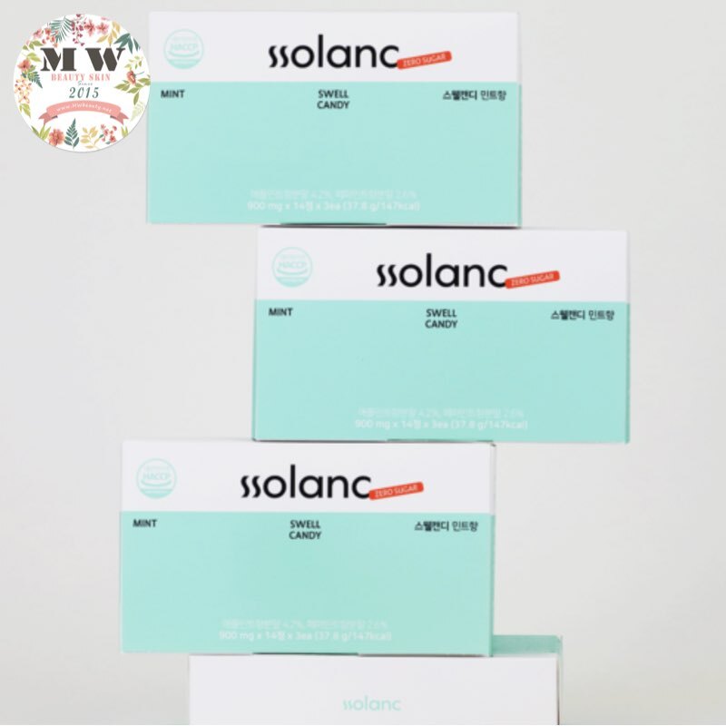 韓國 Ssolanc swell Candy全天然去水腫糖 (14粒 X 3樽)｜全天然成份| 30分鐘變V面