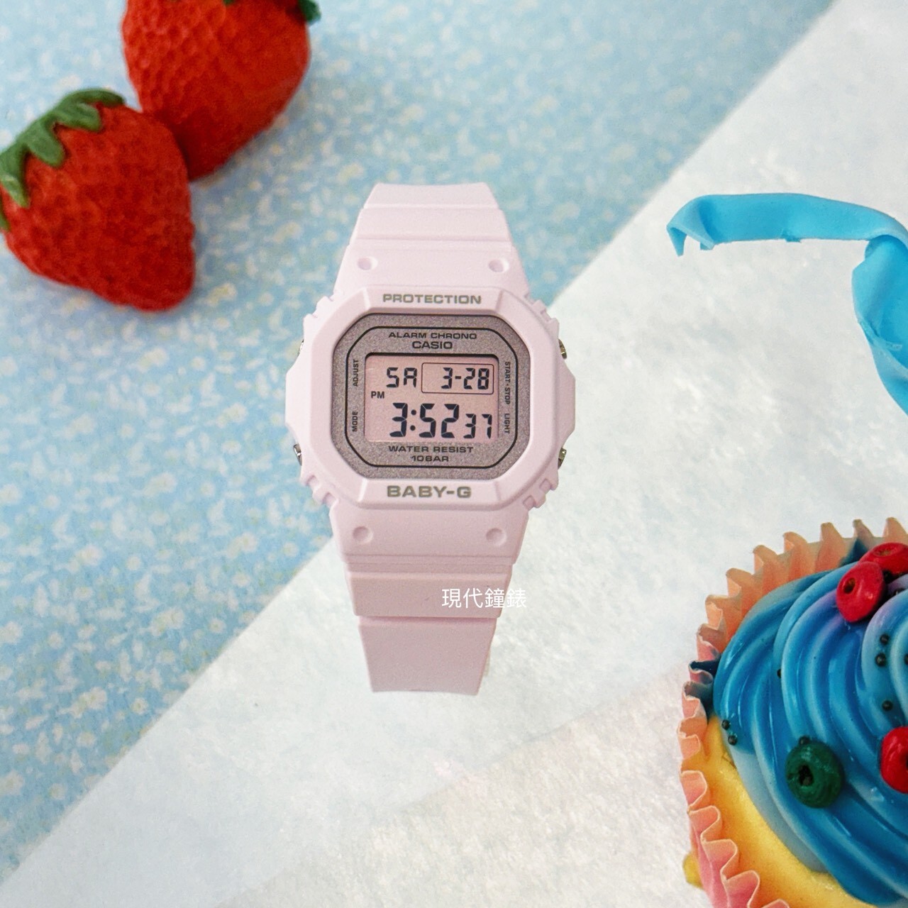 【Baby-G】565系列-清新經典方形電子錶BGD-565SC-4B 37.9mm 現代鐘錶