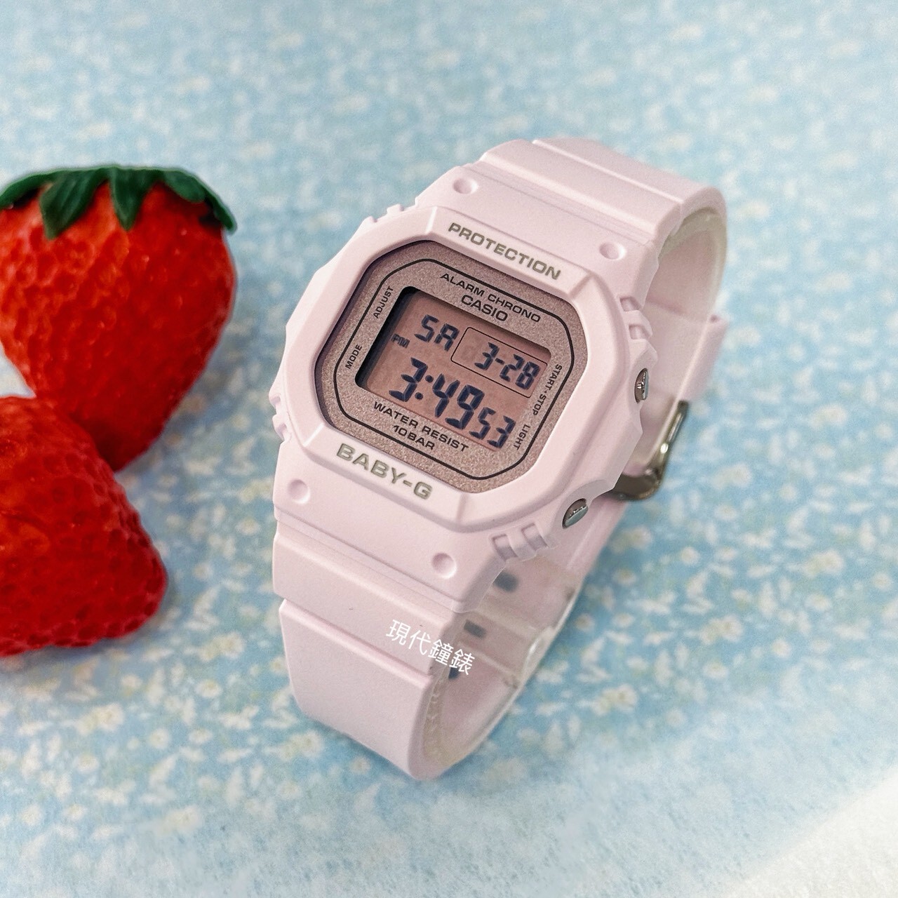 【Baby-G】565系列-清新經典方形電子錶BGD-565SC-4B 37.9mm 現代鐘錶