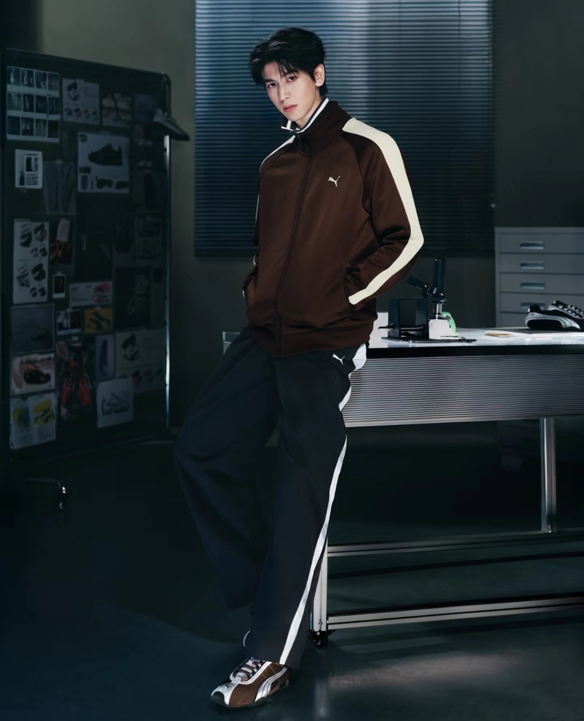 PUMA H-STREET 摩卡棕銀 咖啡色 灰銀  張凌赫同款 網面 薄底鞋 男女鞋 403692-11