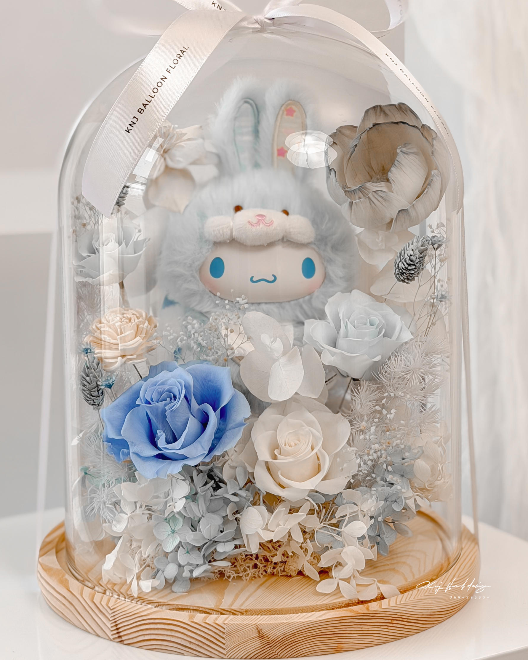 精靈大耳狗玻璃花盅/L號