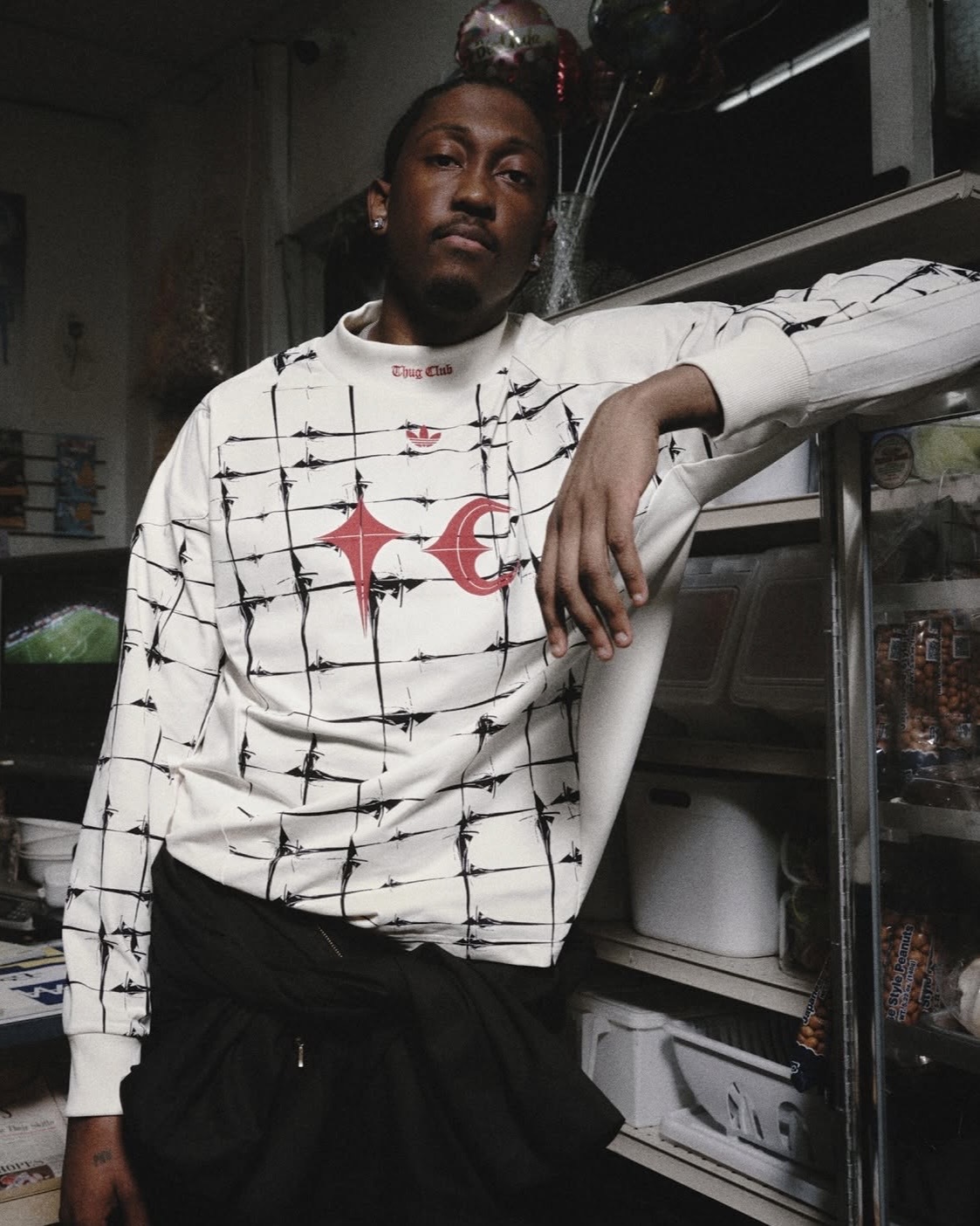 Adidas x Thug Club 聯名 長袖 大學T 兩色