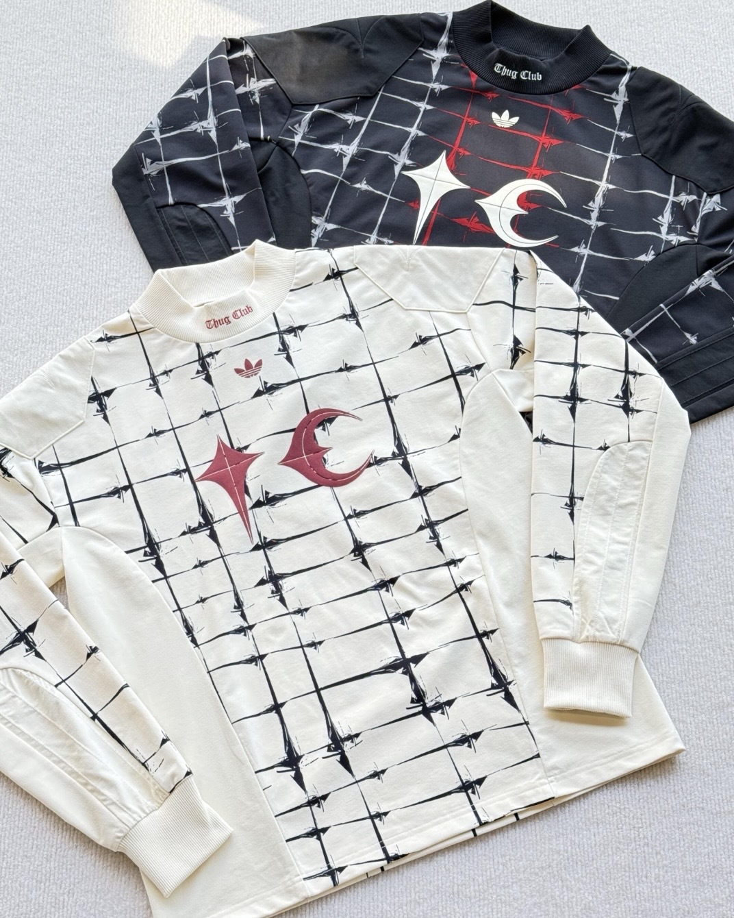 Adidas x Thug Club 聯名 長袖 大學T 兩色