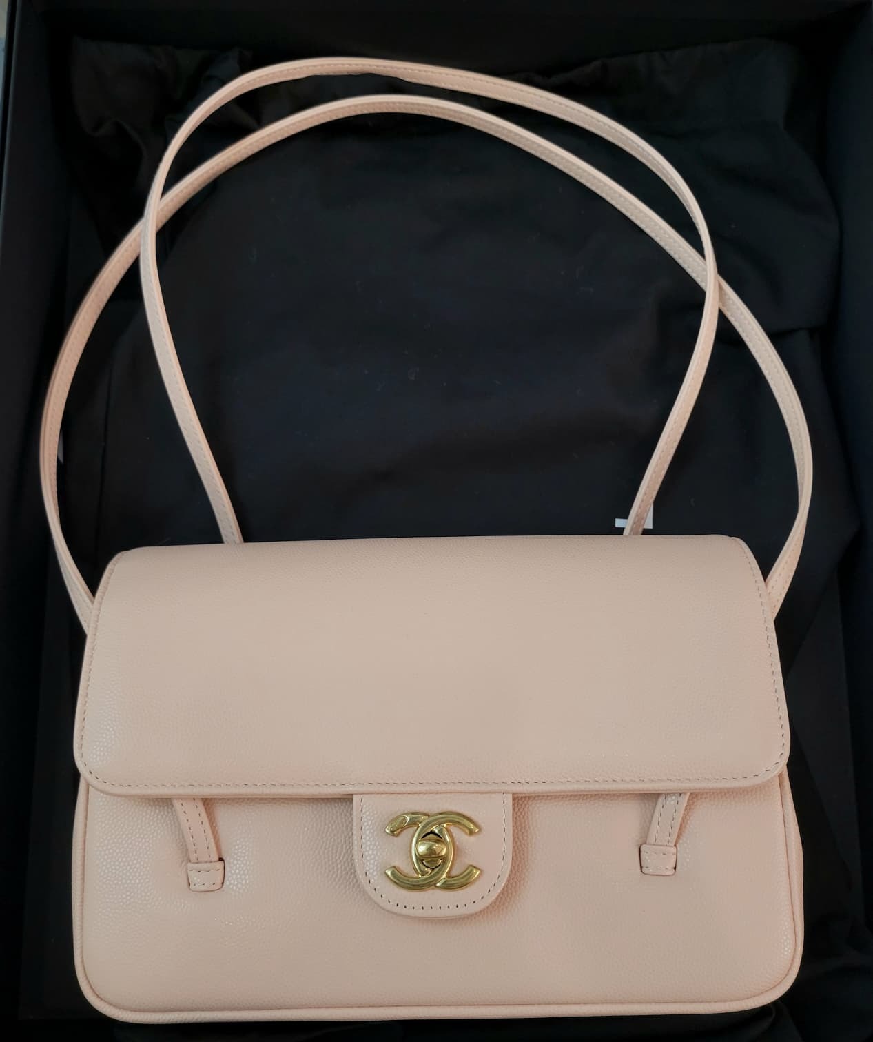 CHANEL AS6130 SMALL PREPPY PINK GOLD