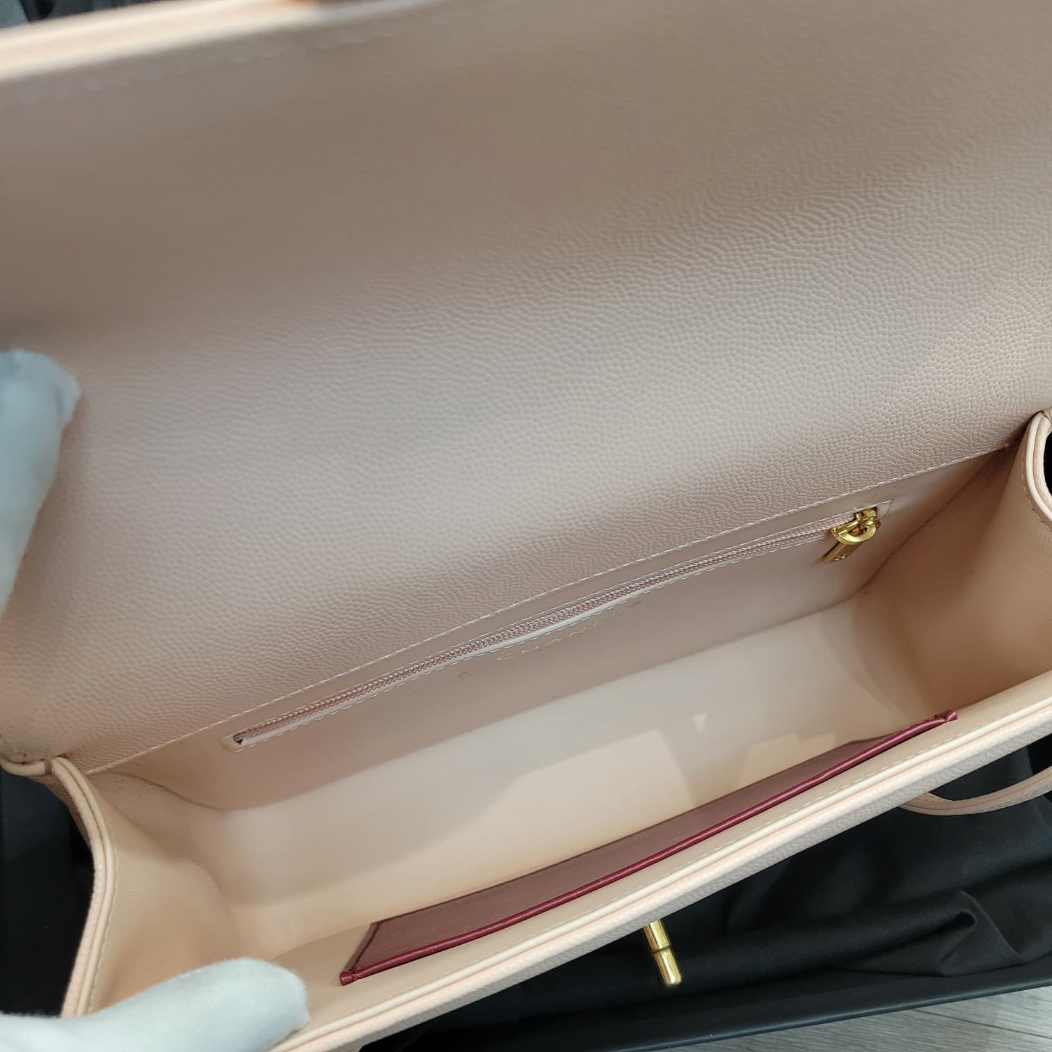 CHANEL AS6130 SMALL PREPPY PINK GOLD
