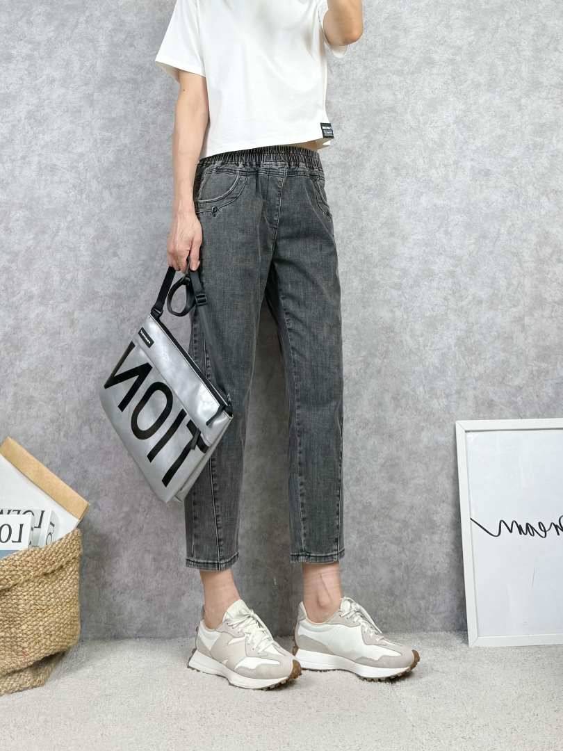 闆娘推薦~不貼腿、不悶、不顯肉 輕薄彈力八分牛仔褲