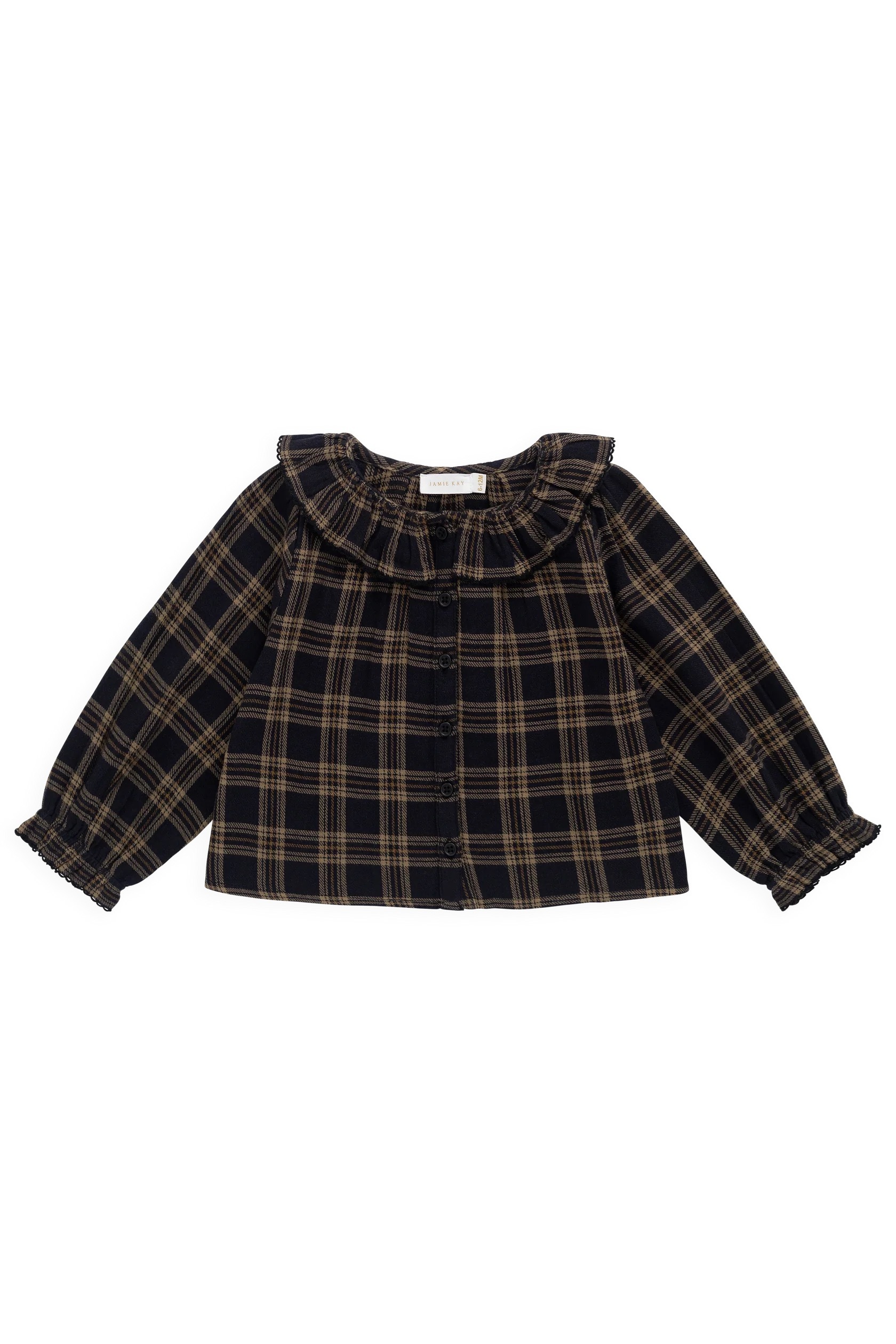 【預購】JAMIE KAY -Organic Cotton Cecile Top（Woodland Check）