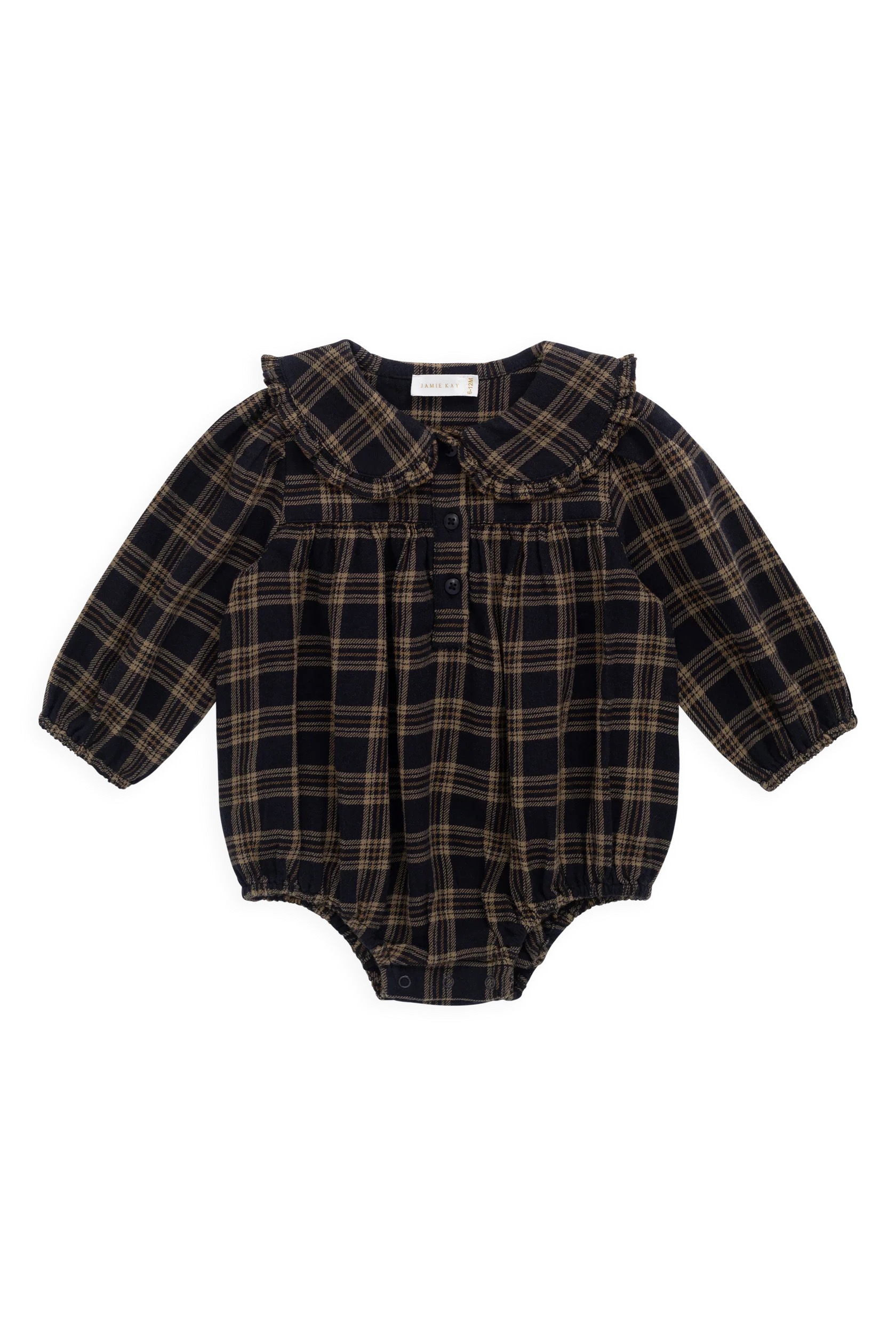 【預購】JAMIE KAY -Organic Cotton Elowen Playsuit（Woodland Check）