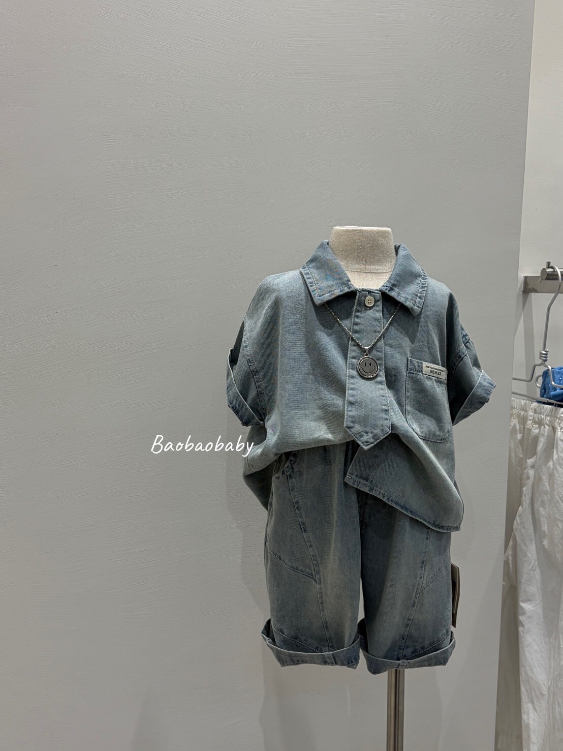 小小酷感牛仔日常套裝