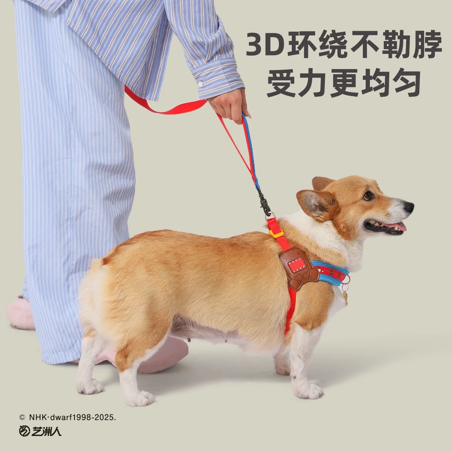 Hoopet × 多摩君联名 防爆冲小型犬柯基柴胸背带