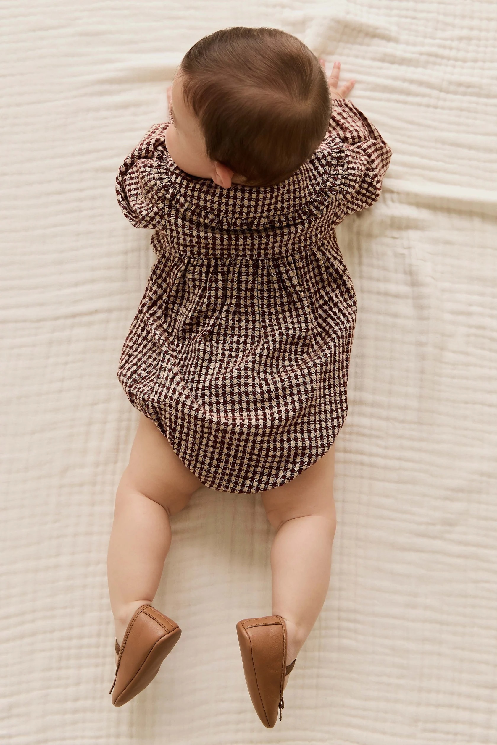 【預購】JAMIE KAY -Organic Cotton Elowen Playsuit（Cinnamon Gingham）