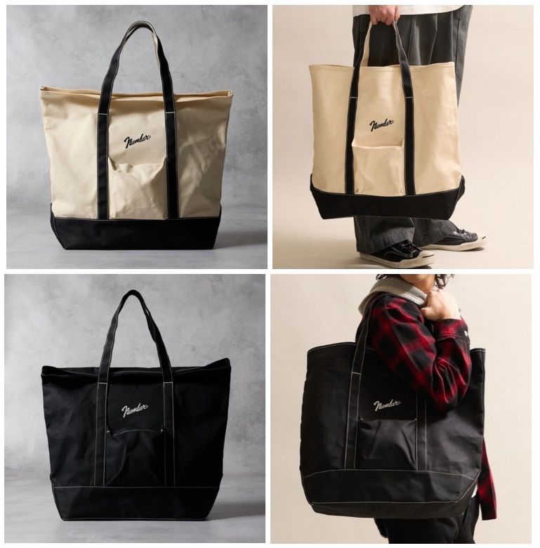 NUMBER NINE CANVAS BIG TOTE BAG - PRE ORDER ITEM (預訂中)