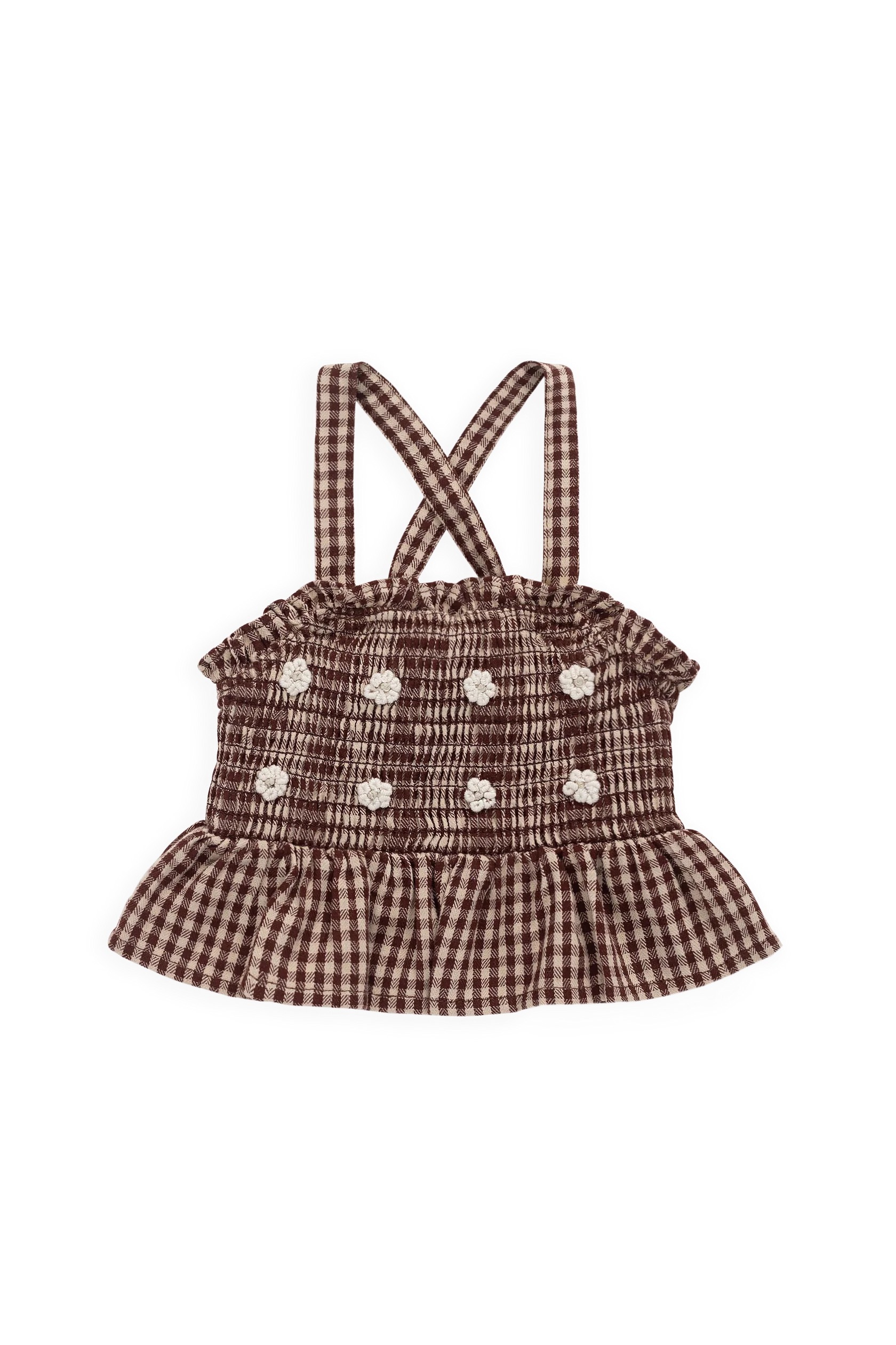 【預購】JAMIE KAY -Organic Cotton Auden Top（Cinnamon Gingham）