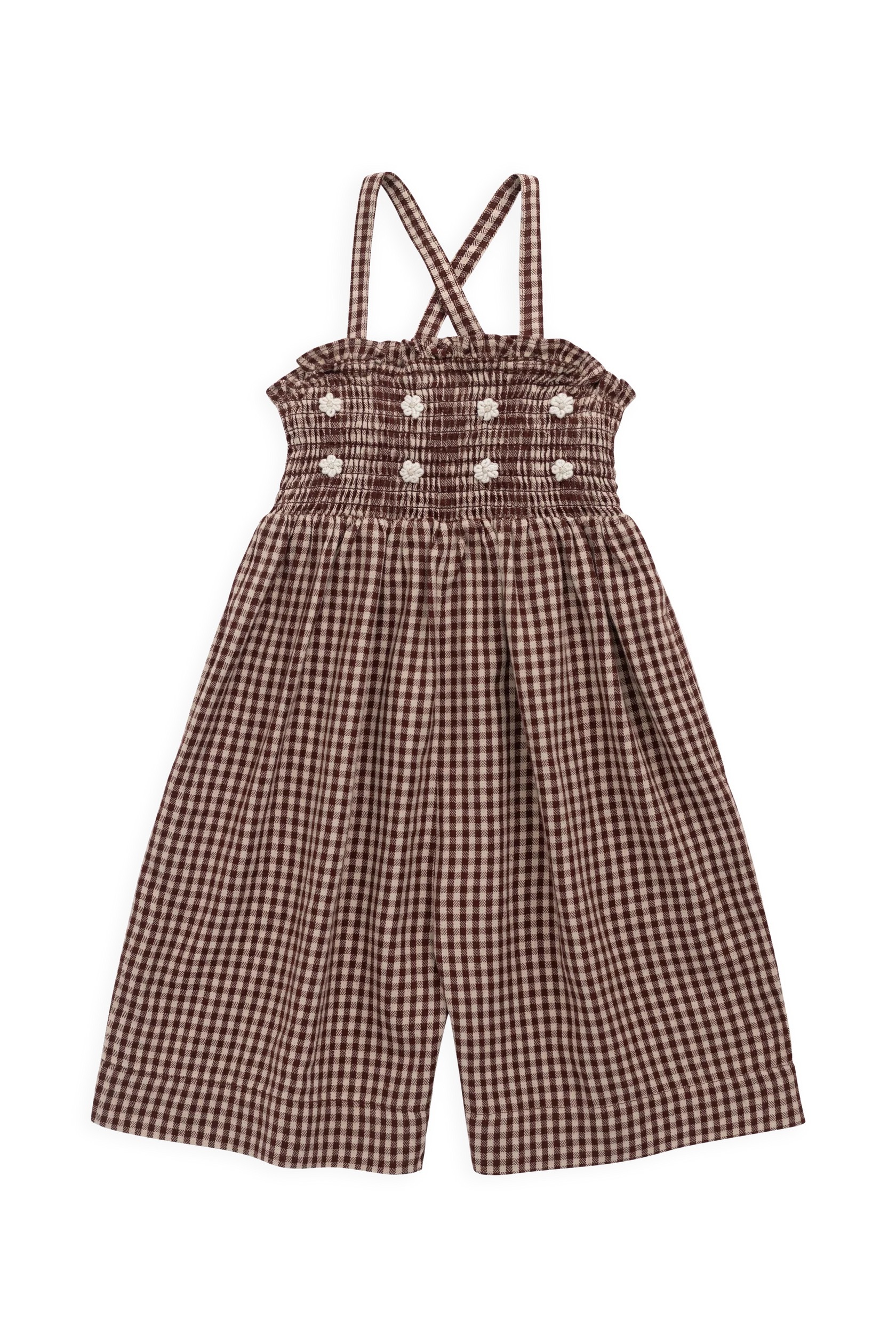 【預購】JAMIE KAY -Organic Cotton Solenne Jumpsuit（Cinnamon Gingham）