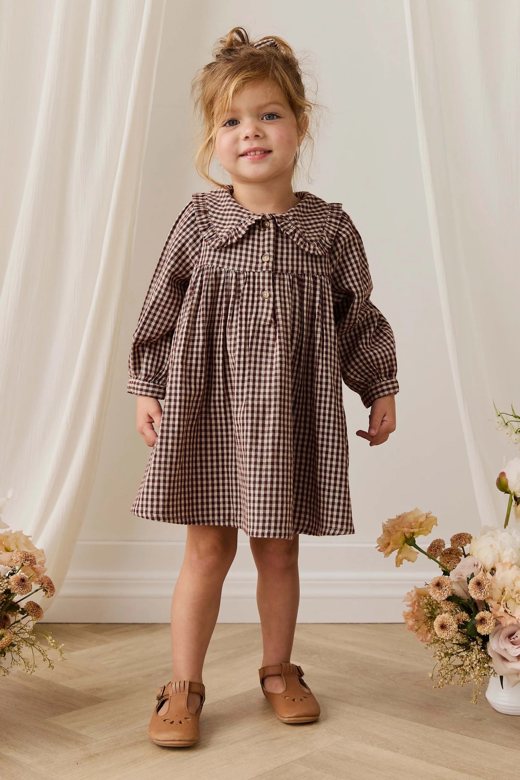 【預購】JAMIE KAY -Organic Cotton Ira Dress（Cinnamon Gingham）