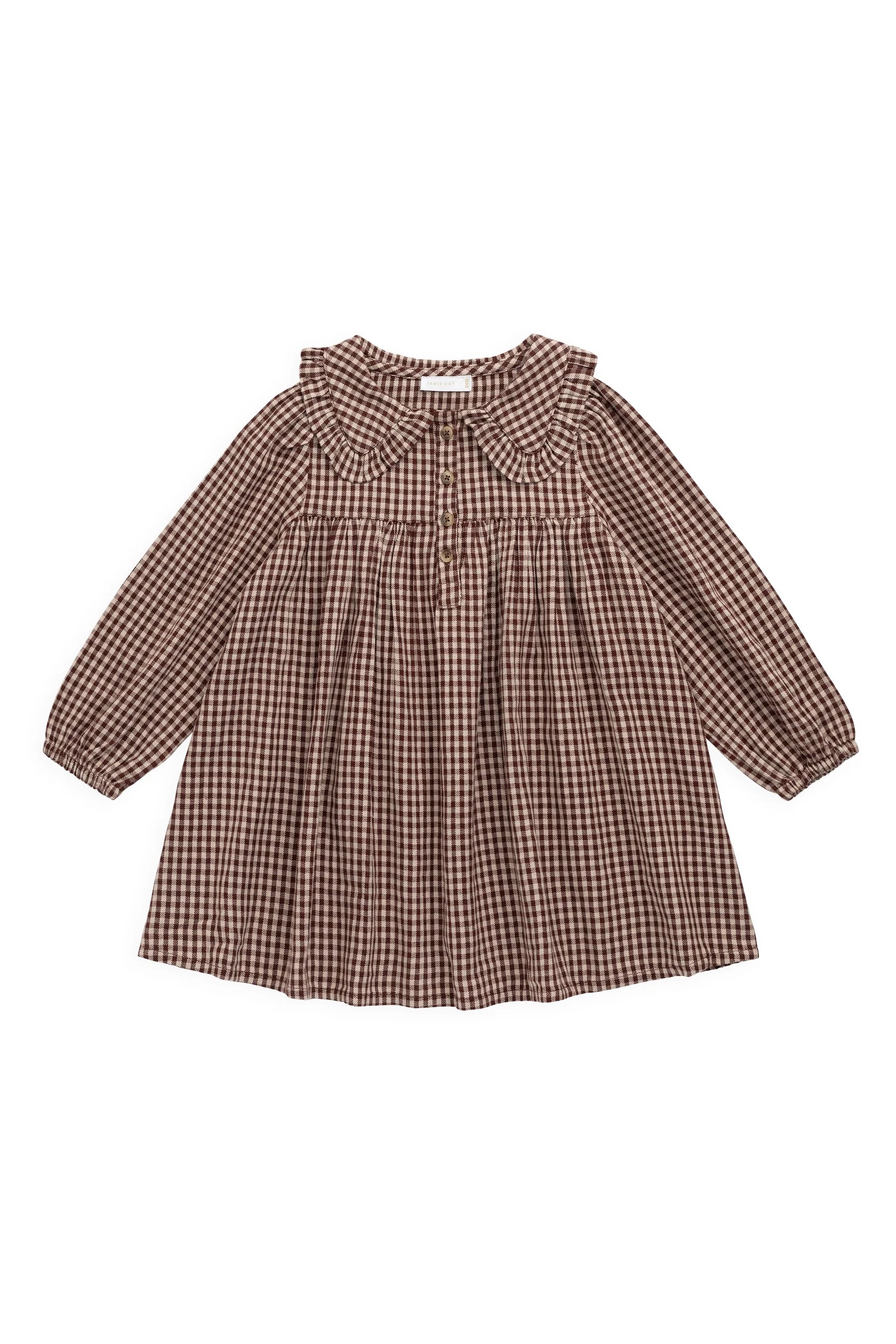 【預購】JAMIE KAY -Organic Cotton Ira Dress（Cinnamon Gingham）